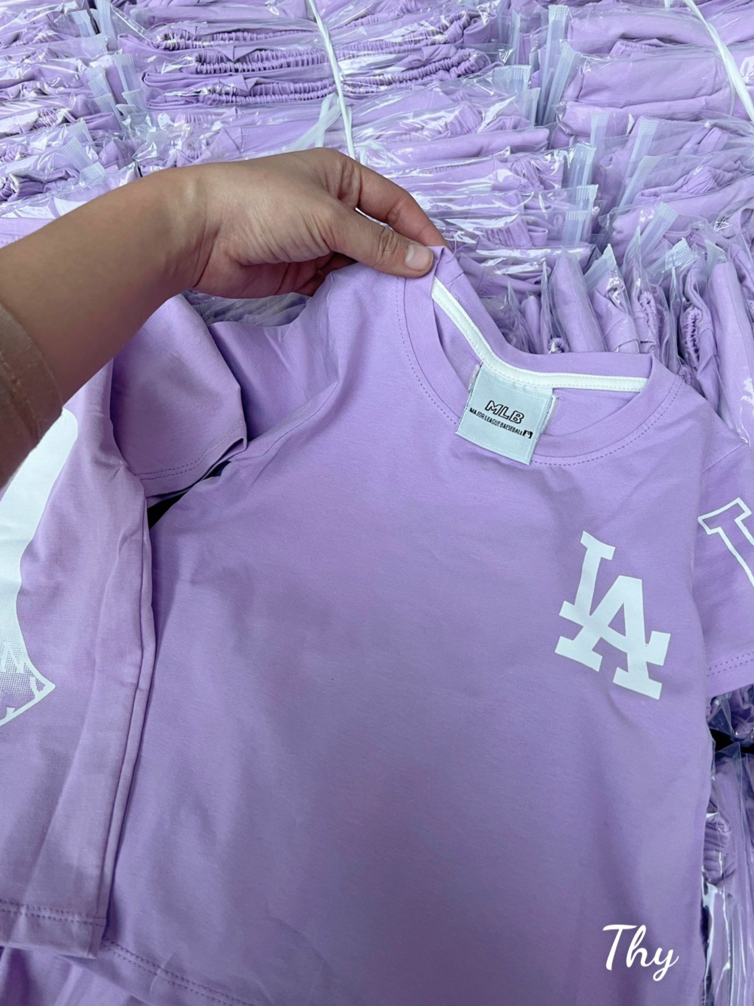 Bộ MLB tím unisex bé trai bé gái