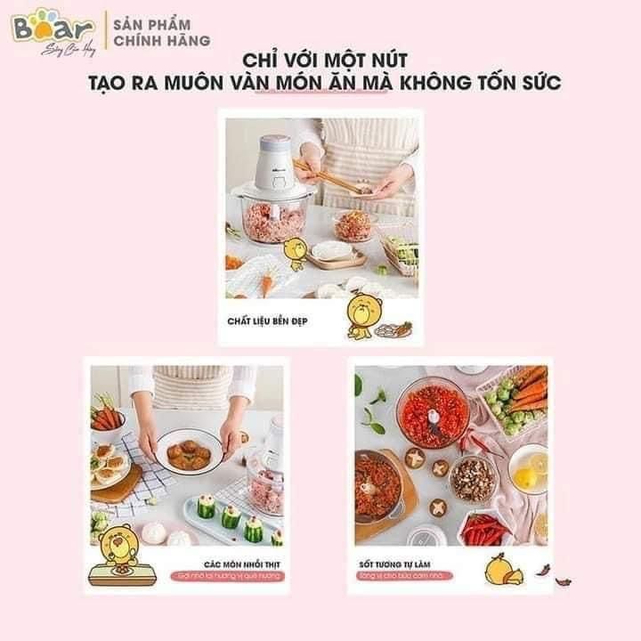 Máy xay thịt Bear QSJ-B02Q1 (2 Lưỡi dao)