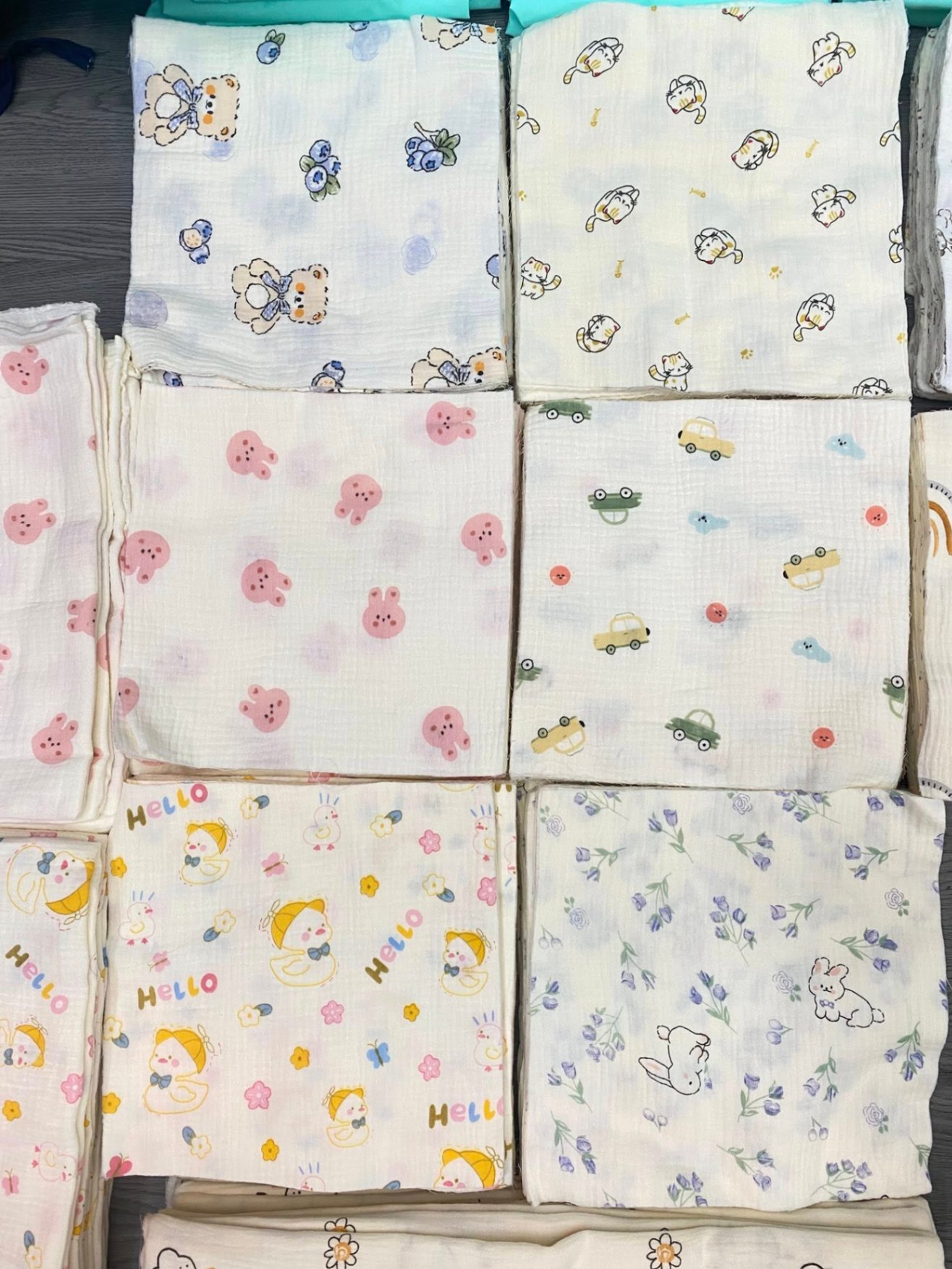 Set 10 cái khăn sữa kt 27*27cm