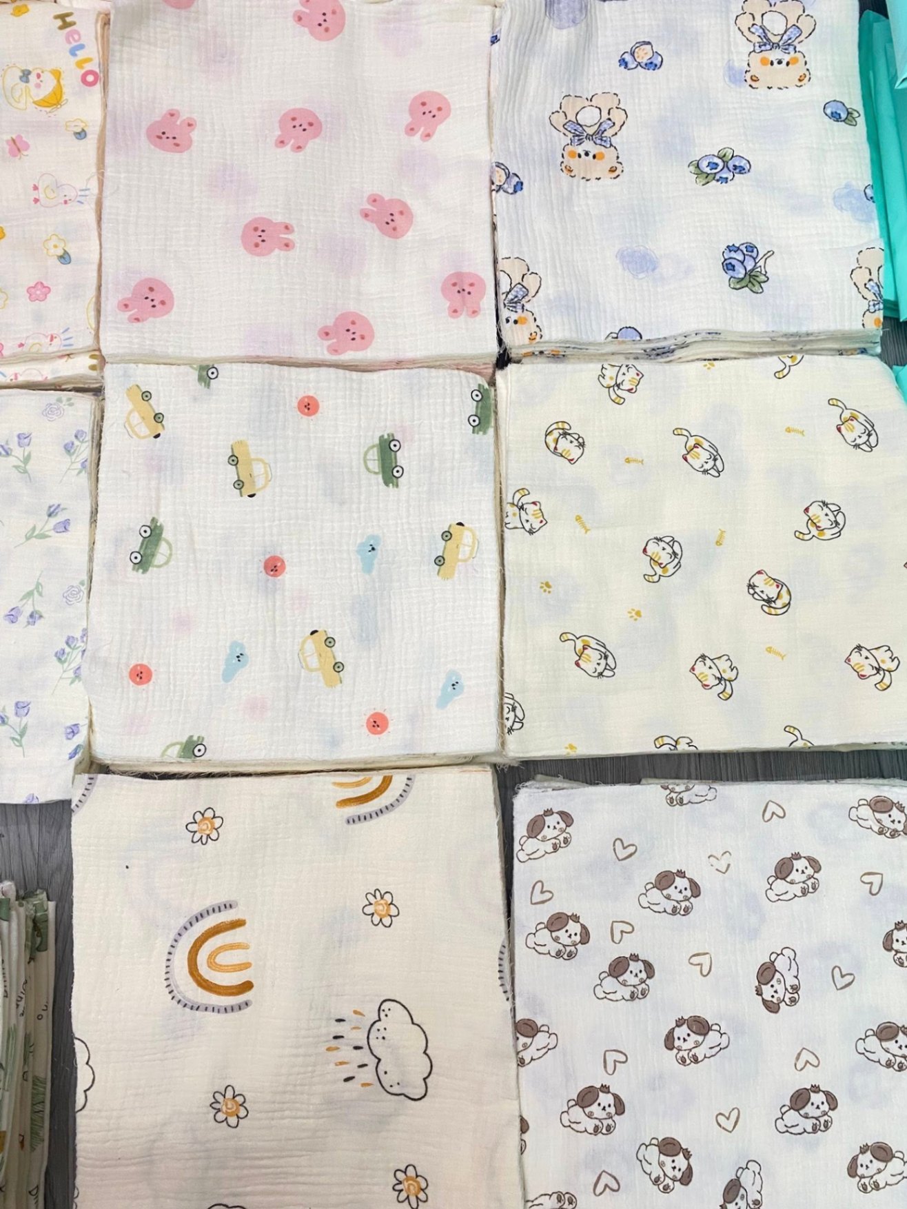Khăn sữa kt 27*27cm 1 cái