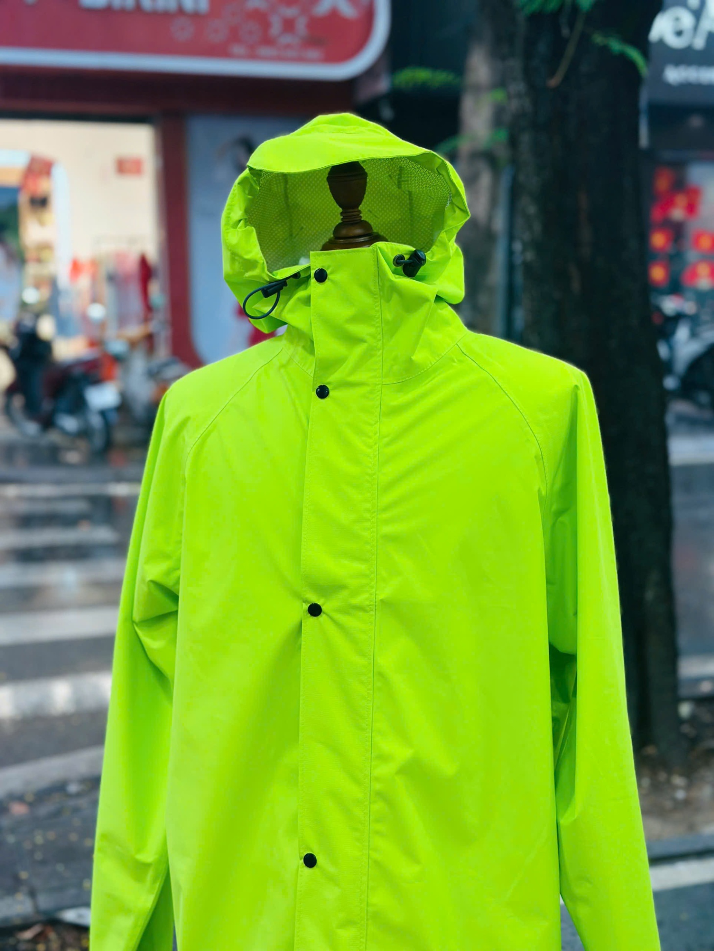 Áo mưa 1 lớp không túi khóa Vip size XXL (Áo rời)