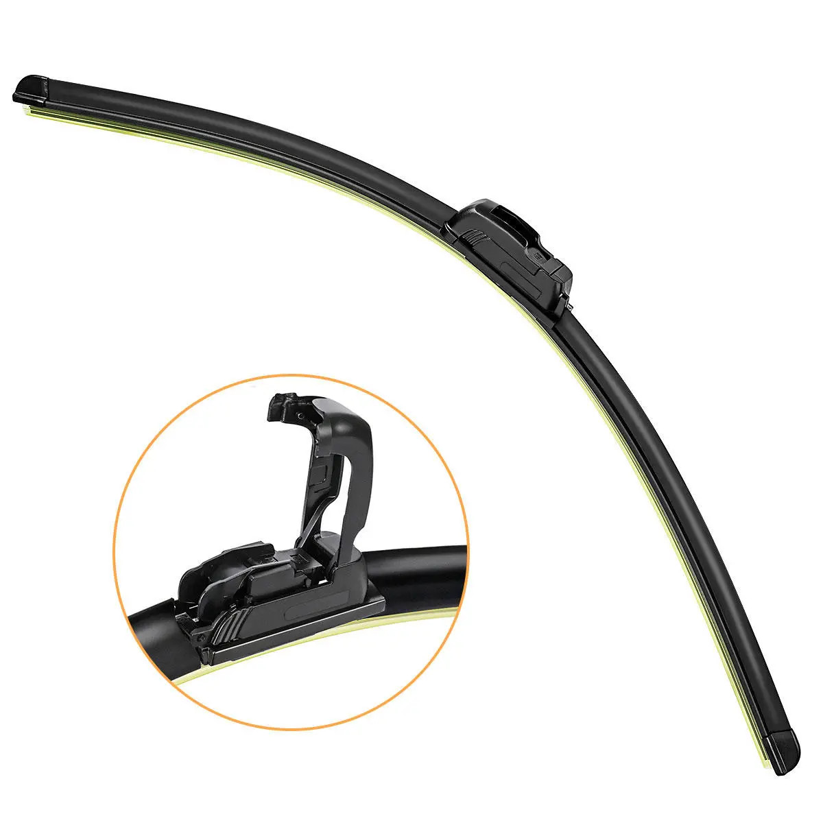 Cần gạt mưa Nano Wiper xương mềm. Lưỡi gạt cao su phủ than chì hoạt tính giúp gạt sạch hơn, êm hơn và bền hơn