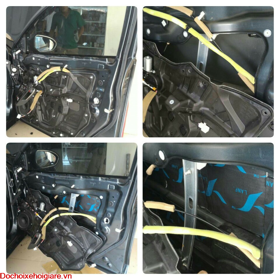 Cách âm chống ồn cho Toyota Hiace
