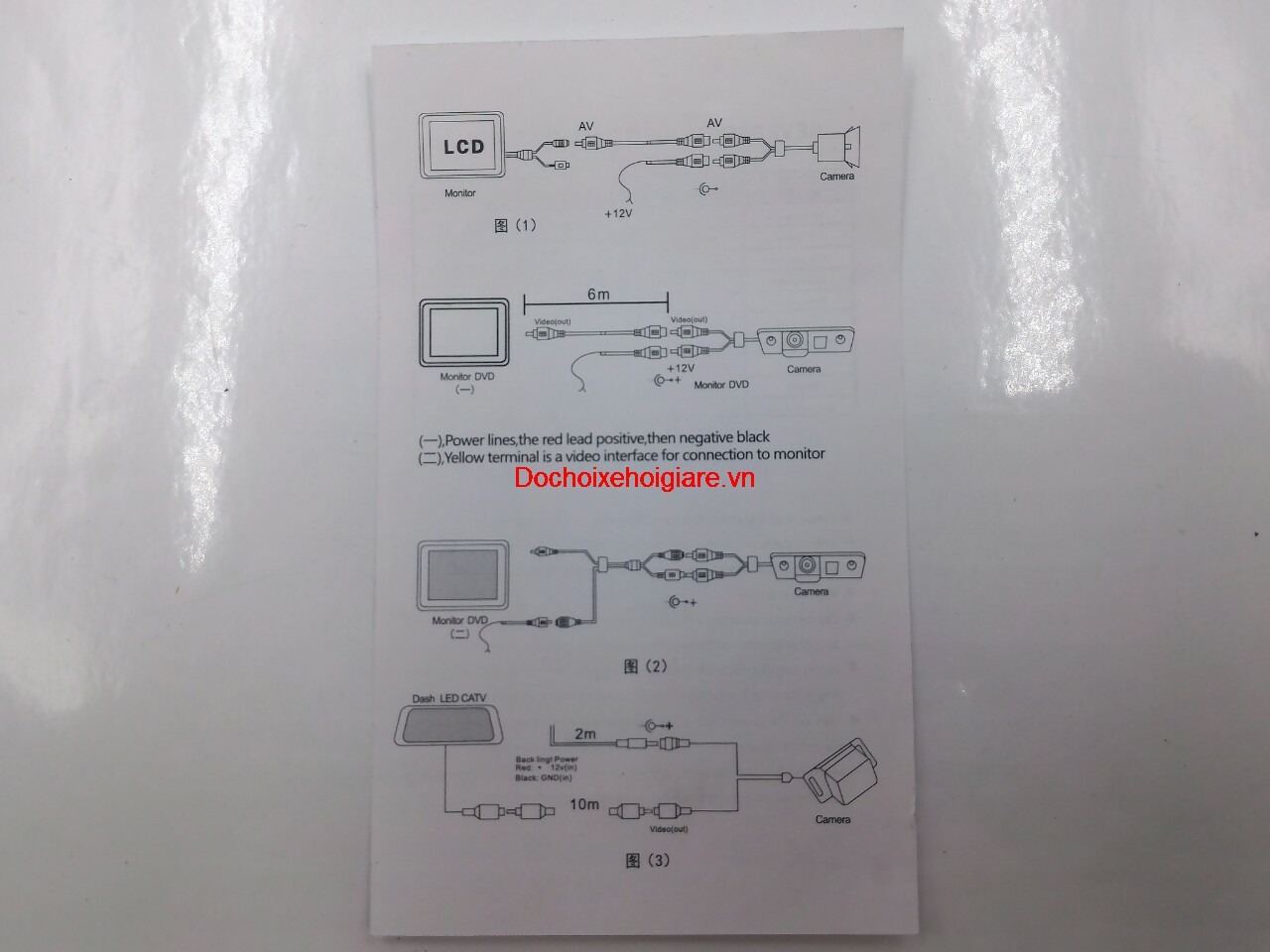 Mắt camera lùi cho ô tô hồng ngoại 4 Led chống nước