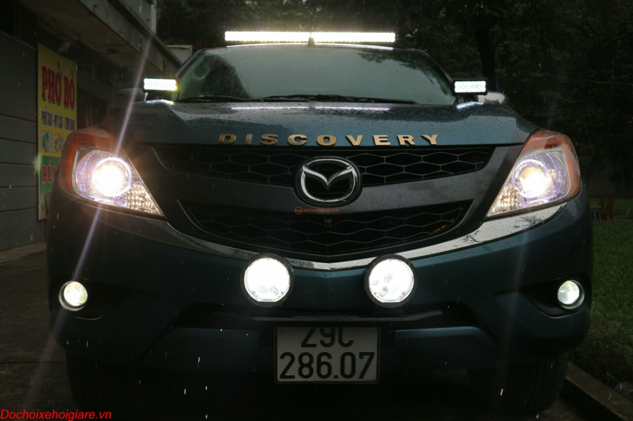 Mazda BT50 độ đèn pha Bi-xenon hai chế độ giá rẻ nhất