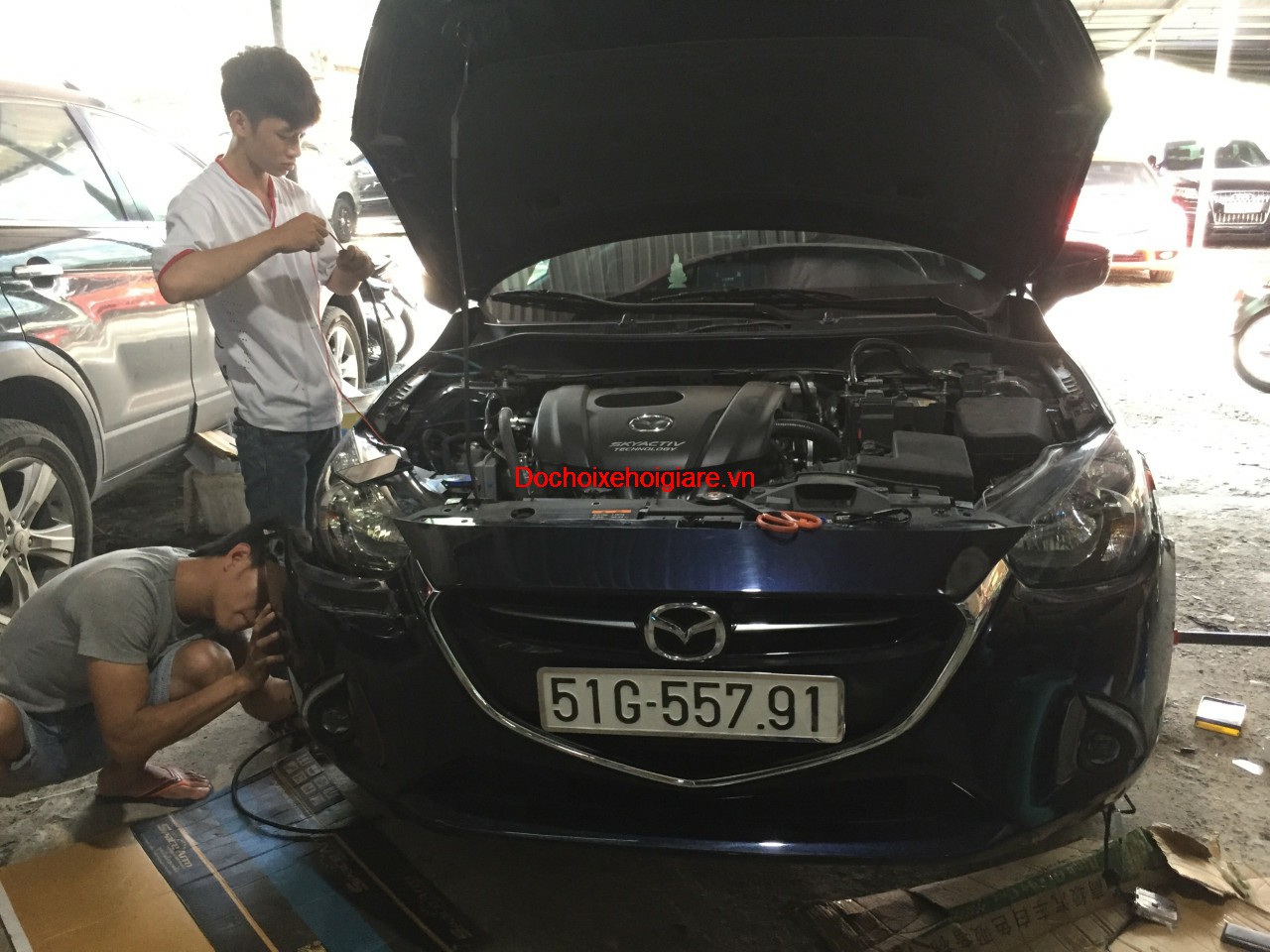 Bi gầm hai chế độ pha cos cho Mazda 2 Sedan