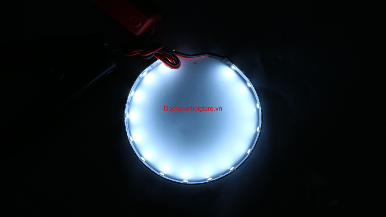 Vòng led mắt quỷ 7 màu Bi cầu Xenon ô tô xe máy