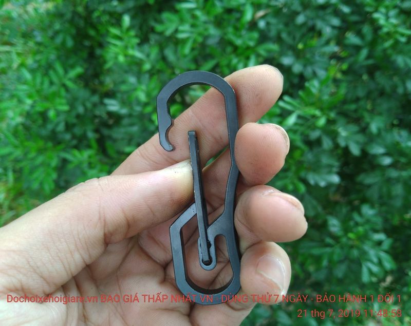 Móc khóa EDC Titanium Carabiner 67x23mm