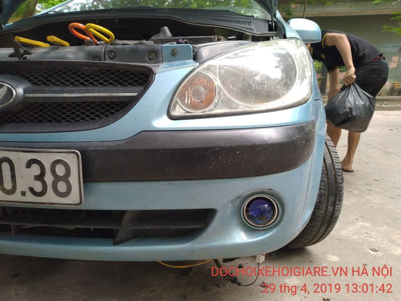 Đèn gầm Bi Xenon Led hai chế độ pha cos cho Hyundai Getz