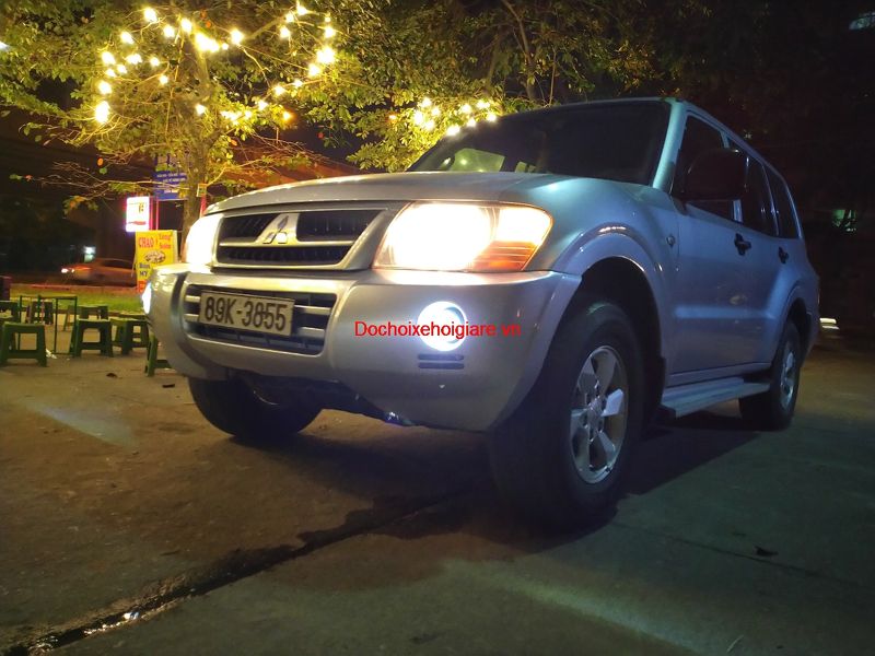 Đèn Bi gầm tăng sáng cho Mitsubishi Pajero chở tiền hai chế độ pha cos