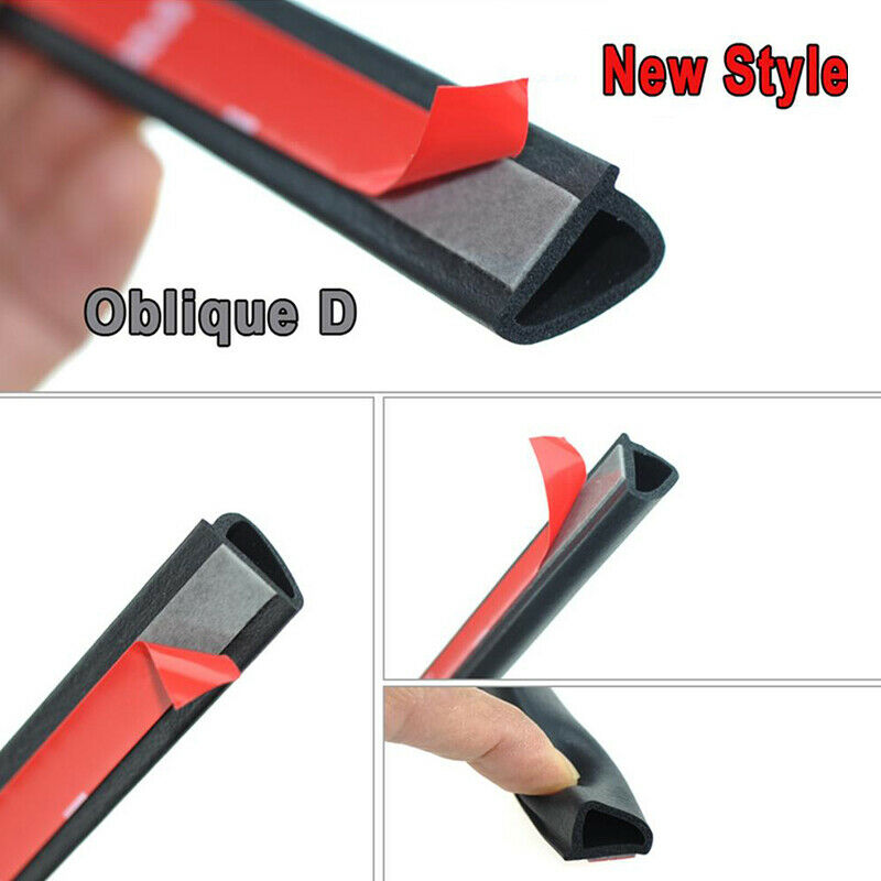 Gioăng chữ D lưng lệch. Giảm ồn, chống bụi, ngăn nước, cách nhiệt xe hơi