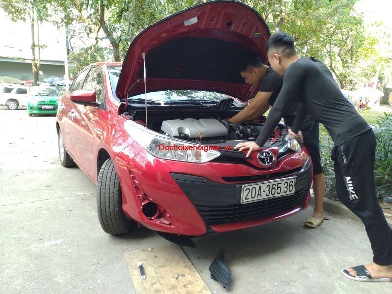 Độ đèn Bi gầm Toyota Vios E bản thiếu. Đèn sương mù, đèn cản. Thay bóng đèn tăng sáng Xenon Led pha cos