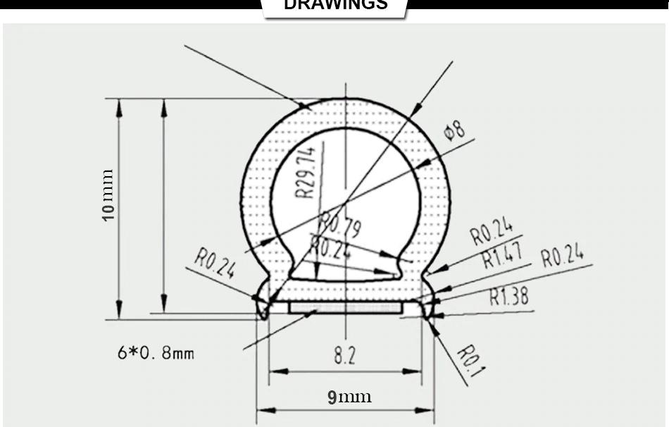 Gioăng Ron Cao Su chữ D tròn nhỏ 9x10mm. Dán cách âm cách nhiệt ô tô nhà ở căn hộ. Dán giảm chấn cửa gỗ cửa nhựa cửa nhôm