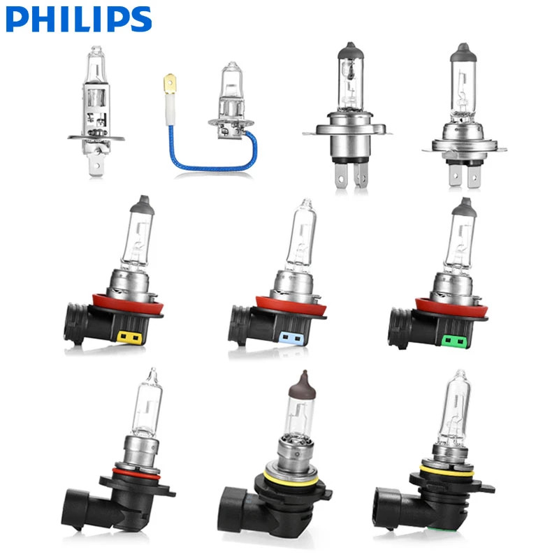 Bóng đèn pha Halogen ô tô 12V 24V PHILIPS H1 H3 H4 H7 H8 H9 H11 H16 HB3-9005 HB4-9006 9012 880 881 19W 27W 55W 60W 70W 90W 100W