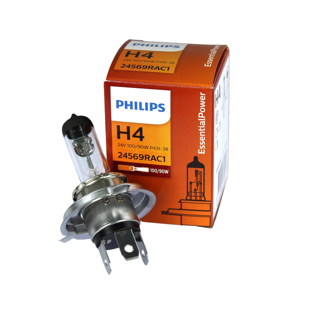 Bóng đèn pha Halogen ô tô 12V 24V PHILIPS H1 H3 H4 H7 H8 H9 H11 H16 HB3-9005 HB4-9006 9012 880 881 19W 27W 55W 60W 70W 90W 100W