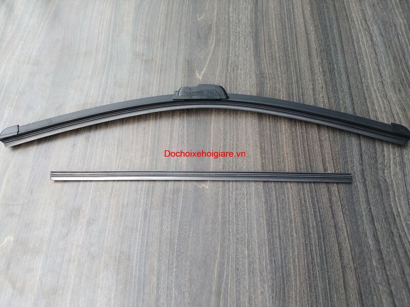 Lưỡi gạt mưa Nano Wiper cho cần xương mềm dày 6mm. 100% cao su tự nhiên phủ Nano than chì hoạt tính giúp gạt sạch hơn, êm hơn và bền hơn