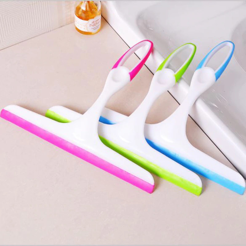 Dụng cụ gạt nước lau kính cửa sổ căn hộ, kính xe ô tô bằng Silicone dẻo chống xước loại tay cầm chữ T