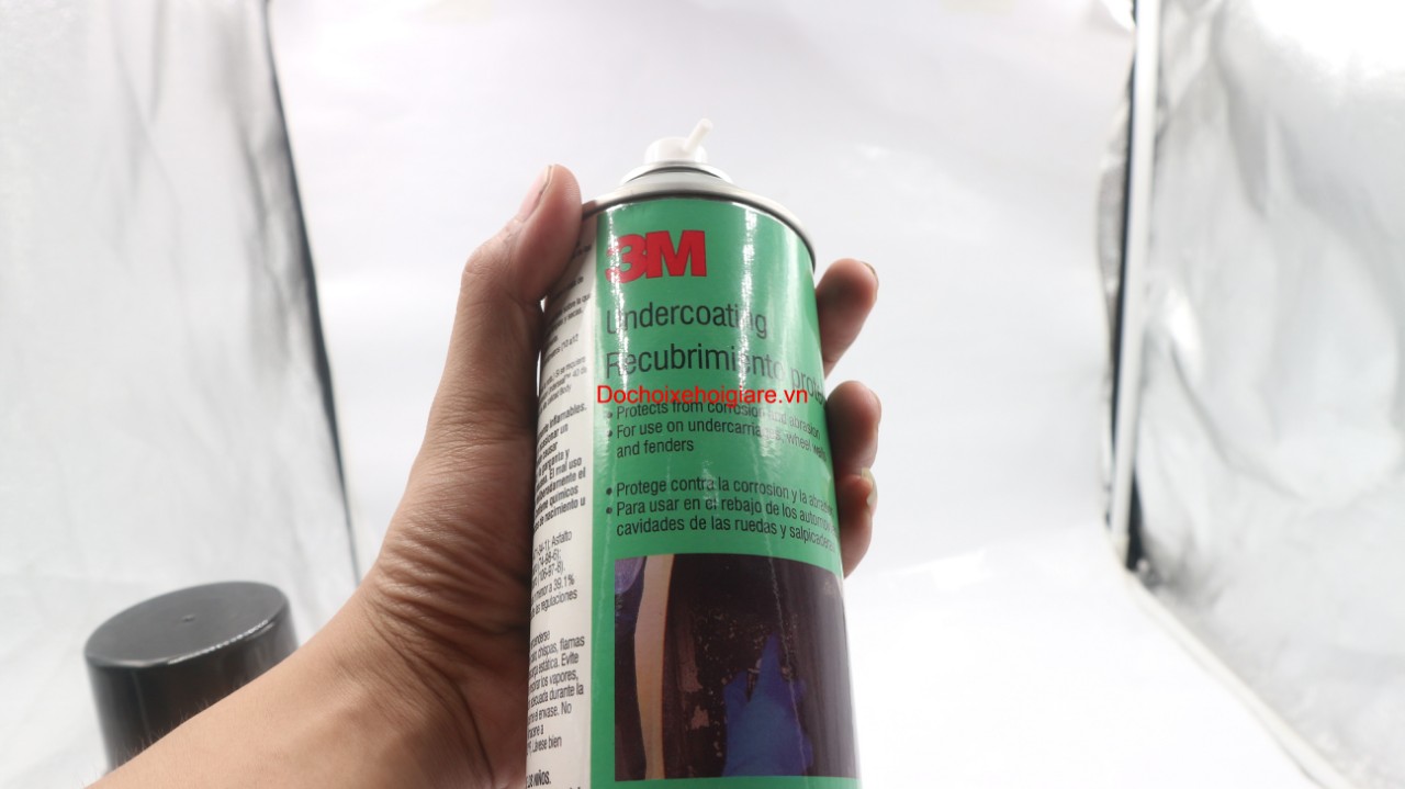 Chai xịt cao su non cách âm chống rỉ sét gầm xe ô tô 3M Undercoating 453g. Màu đen