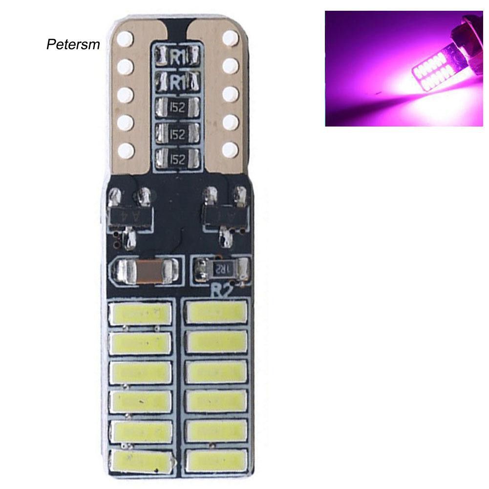 Bóng led demi, biển số, nội thất chân T10. Mạch hàn Robot siêu bền, 24 chip led 4014 siêu sáng