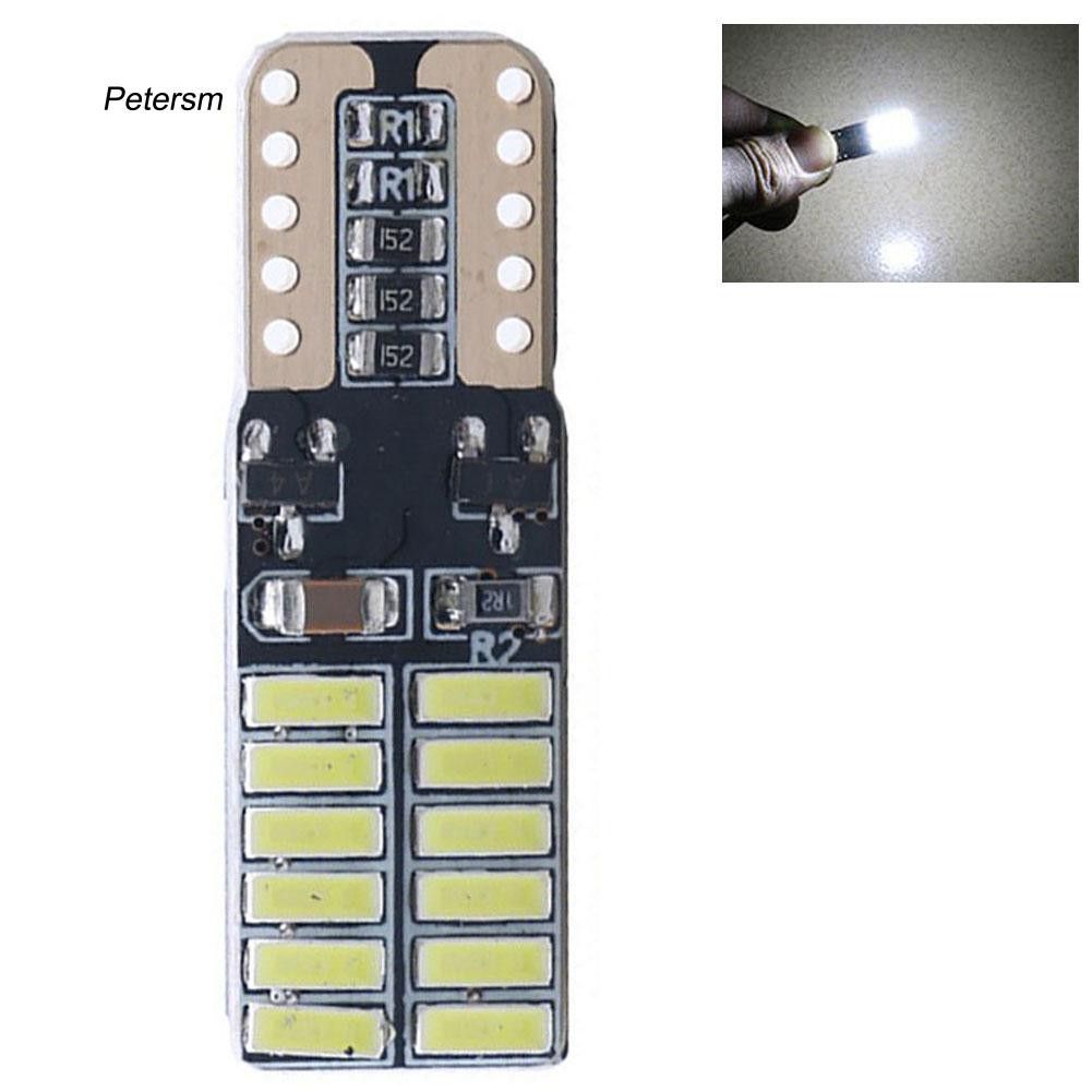 Bóng led demi, biển số, nội thất chân T10. Mạch hàn Robot siêu bền, 24 chip led 4014 siêu sáng