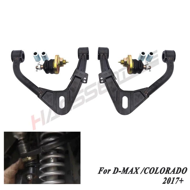 Càng A nâng gầm xe bán tải Chevrolet Colorado, Isuzu D-Max, Mu-X. Có thể điều chỉnh góc Camber Caster khi thay phuộc độ, thay lốp cỡ lớn