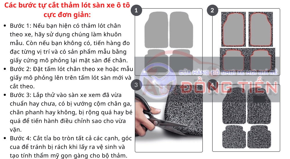 Thảm lót sàn ô tô cao su rối. Không mùi, êm chân, dấu bụi bẩn, chống thấm nước, chống cháy, chống trơn trượt, chống ồn, siêu bền, vệ sinh cực dễ