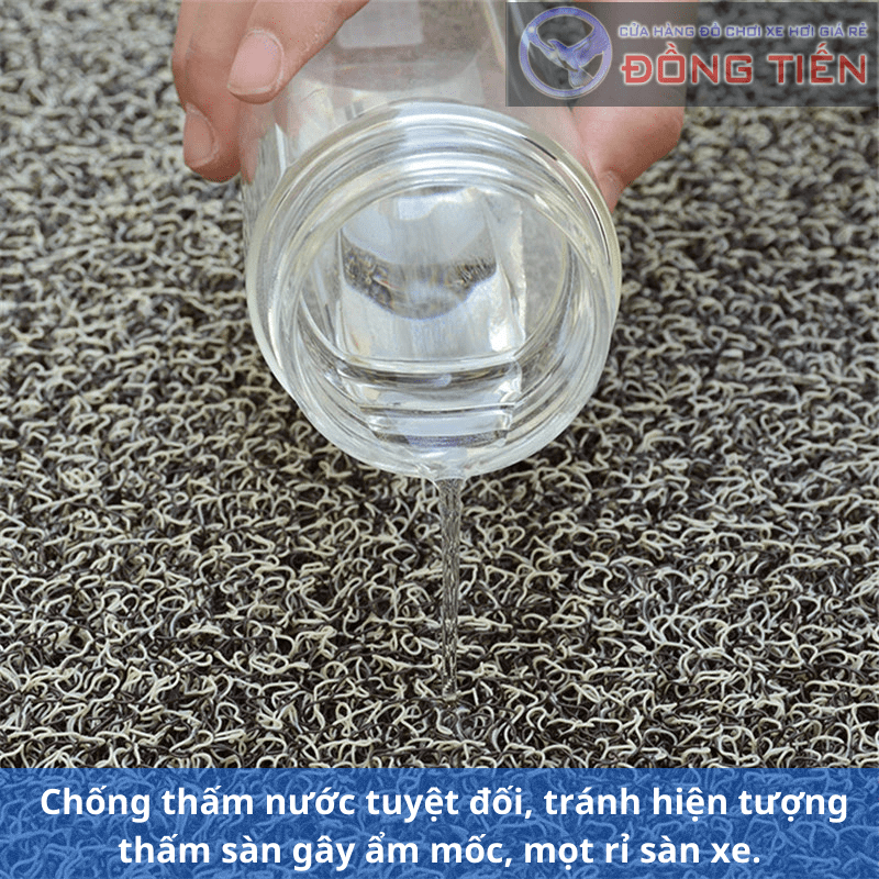 Thảm lót sàn ô tô cao su rối. Không mùi, êm chân, dấu bụi bẩn, chống thấm nước, chống cháy, chống trơn trượt, chống ồn, siêu bền, vệ sinh cực dễ
