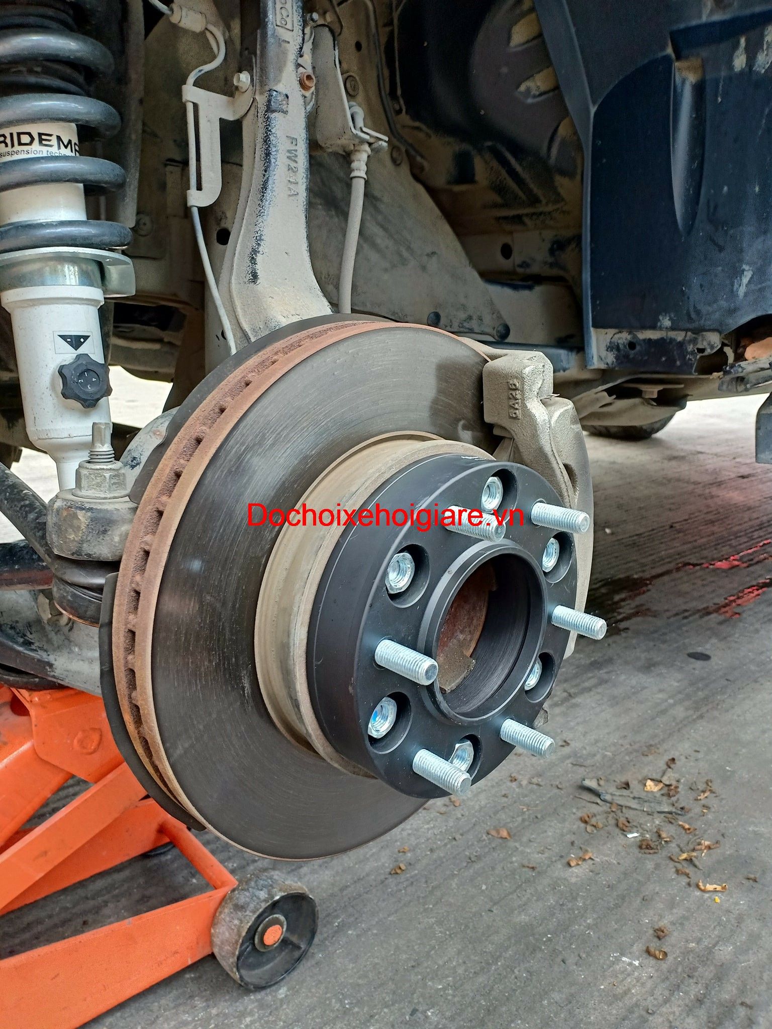 Miếng Đệm Mở Rộng Lốp Xe Ford Ranger Raptor - Wheel Spacers Hợp Kim Nhôm - Có Gờ Định Tâm