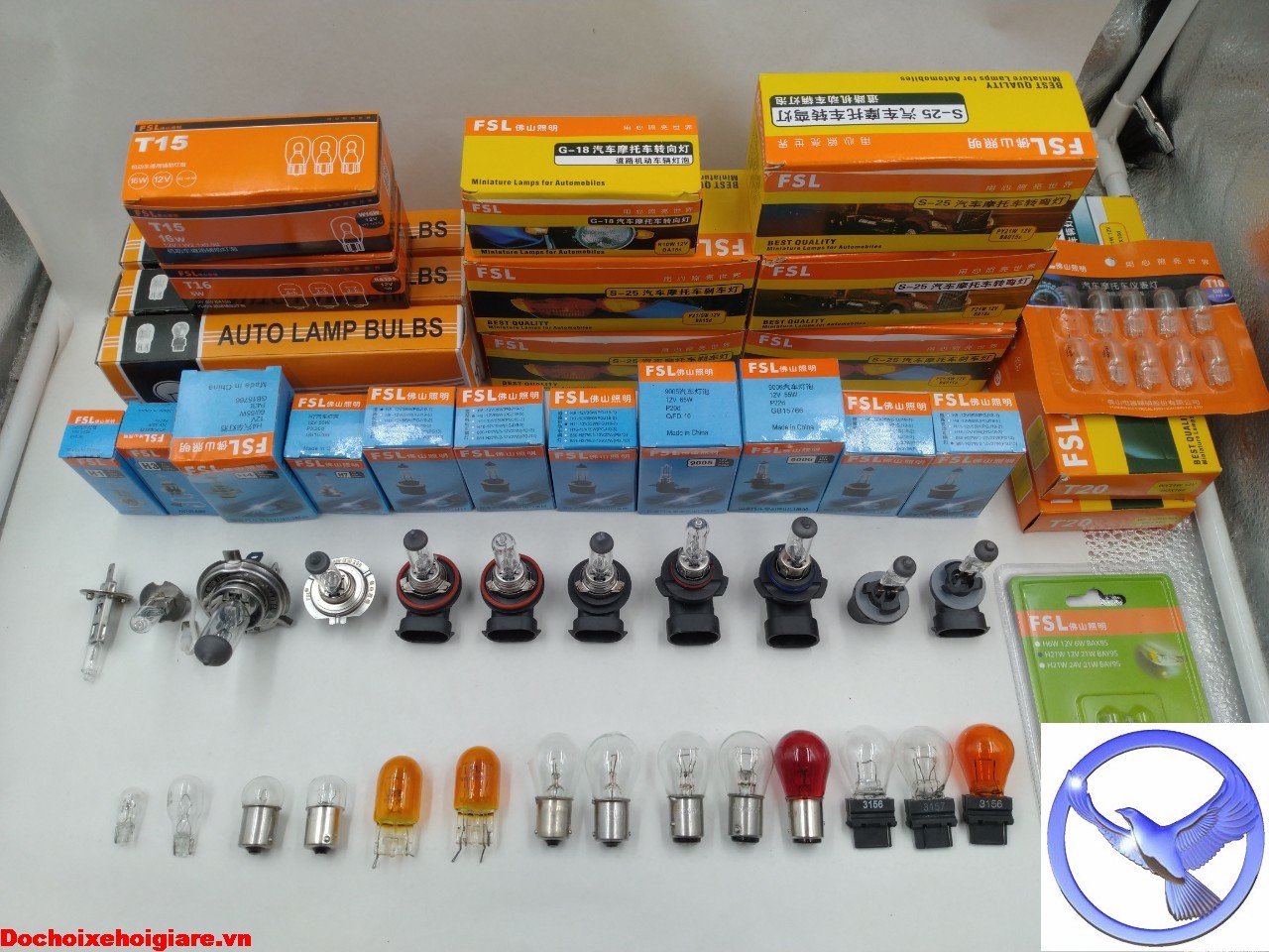 Bảng giá bóng đèn pha, tín hiệu halogen ô tô