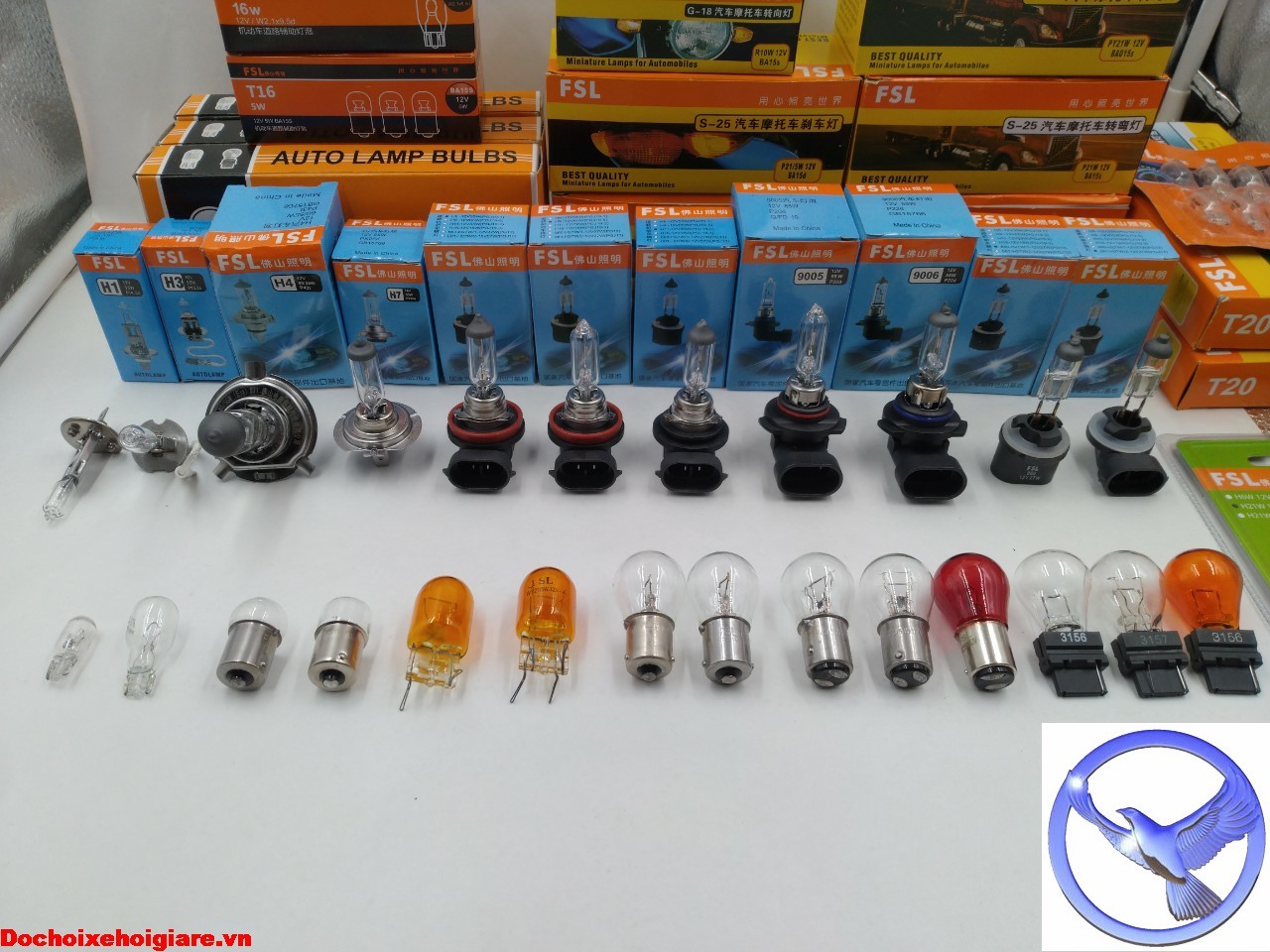 Bảng giá bóng đèn pha, tín hiệu halogen ô tô