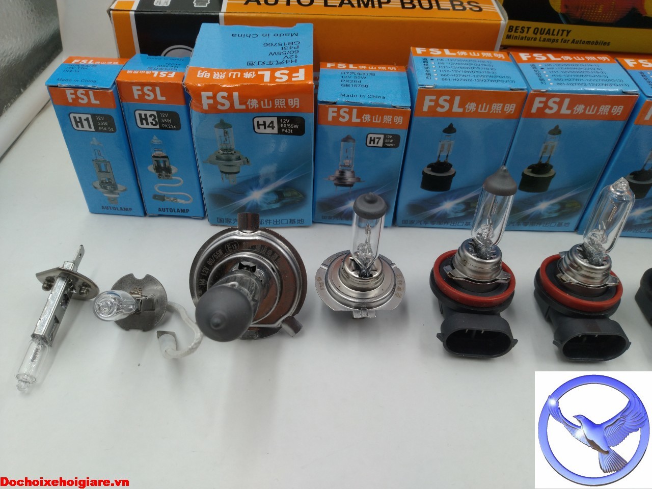 Bảng giá bóng đèn pha, tín hiệu halogen ô tô