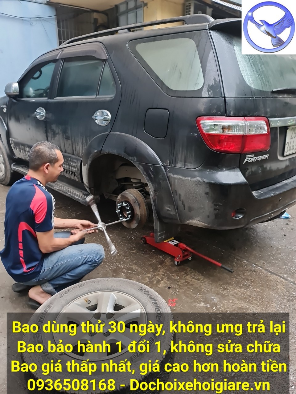 Miếng Đệm Mở Rộng Lốp Xe Toyota Fortuner - Wheel Spacers Hợp Kim Nhôm - Có Gờ Định Tâm