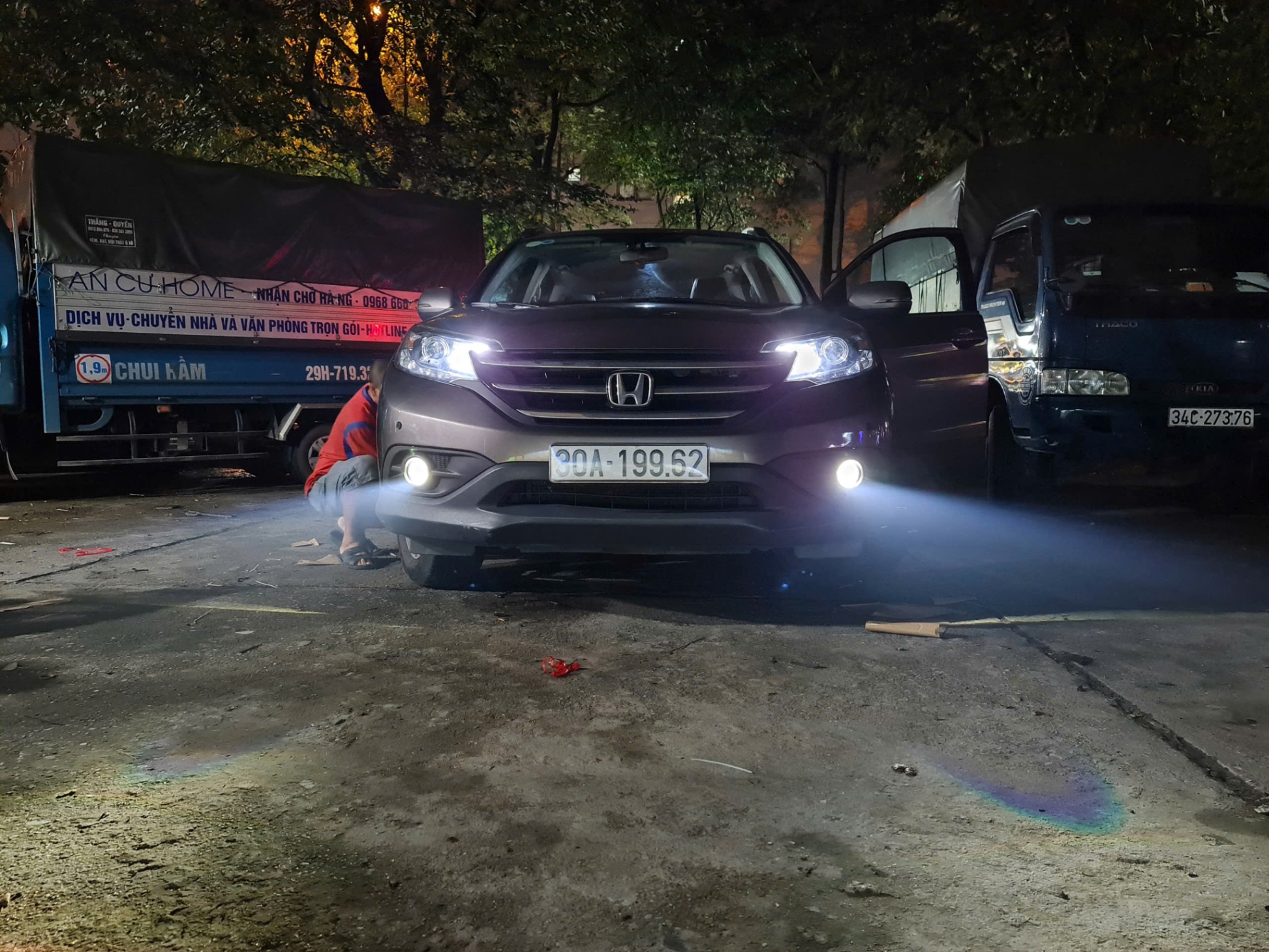 Đèn bi gầm led Honda CR-V 2013 2014. Bảo hành 3 năm. Bao giá rẻ nhất. Bao dùng thử 30 ngày