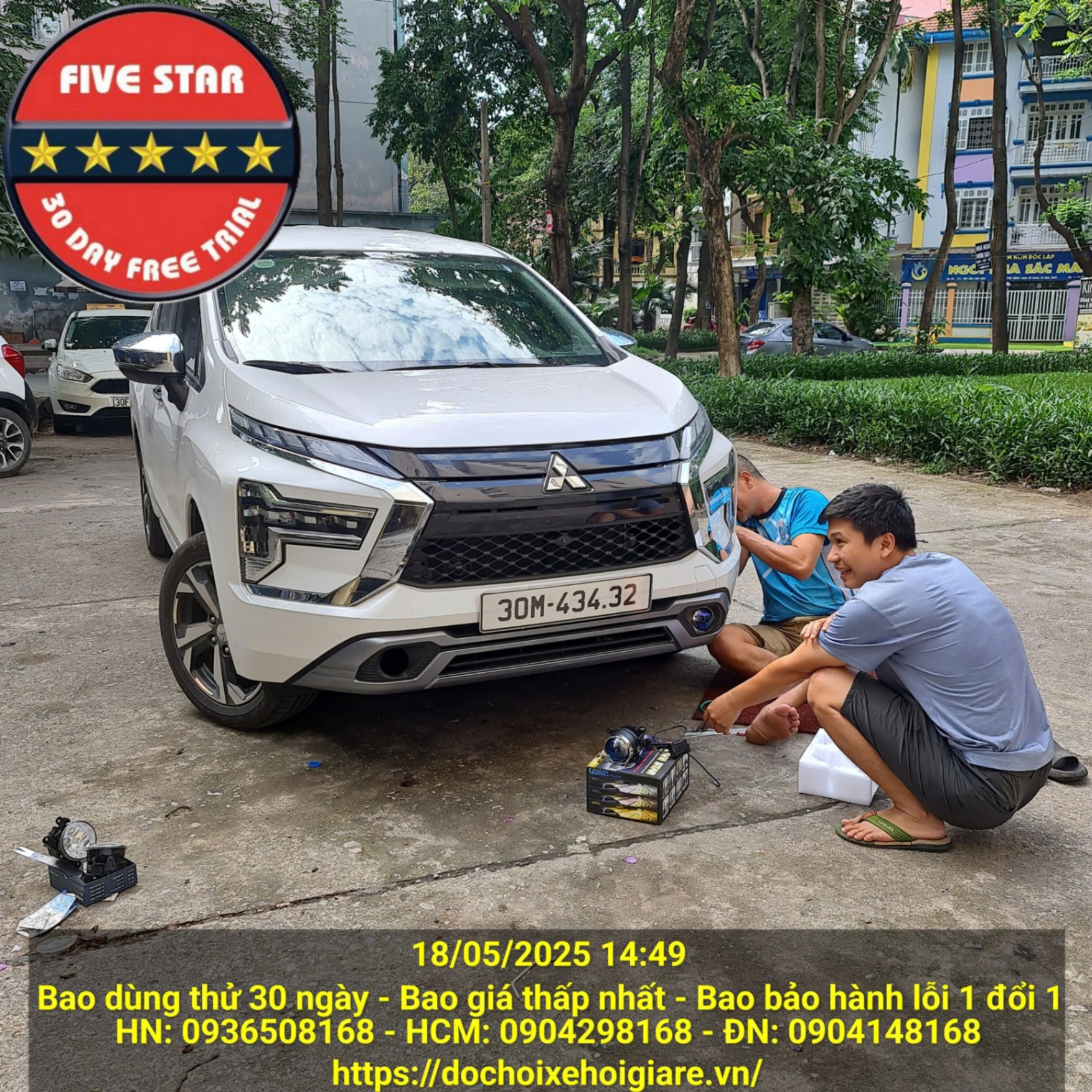 Đèn Bi gầm Mitsubishi Xpander giá rẻ nhất, dùng thử 30 ngày miễn phí