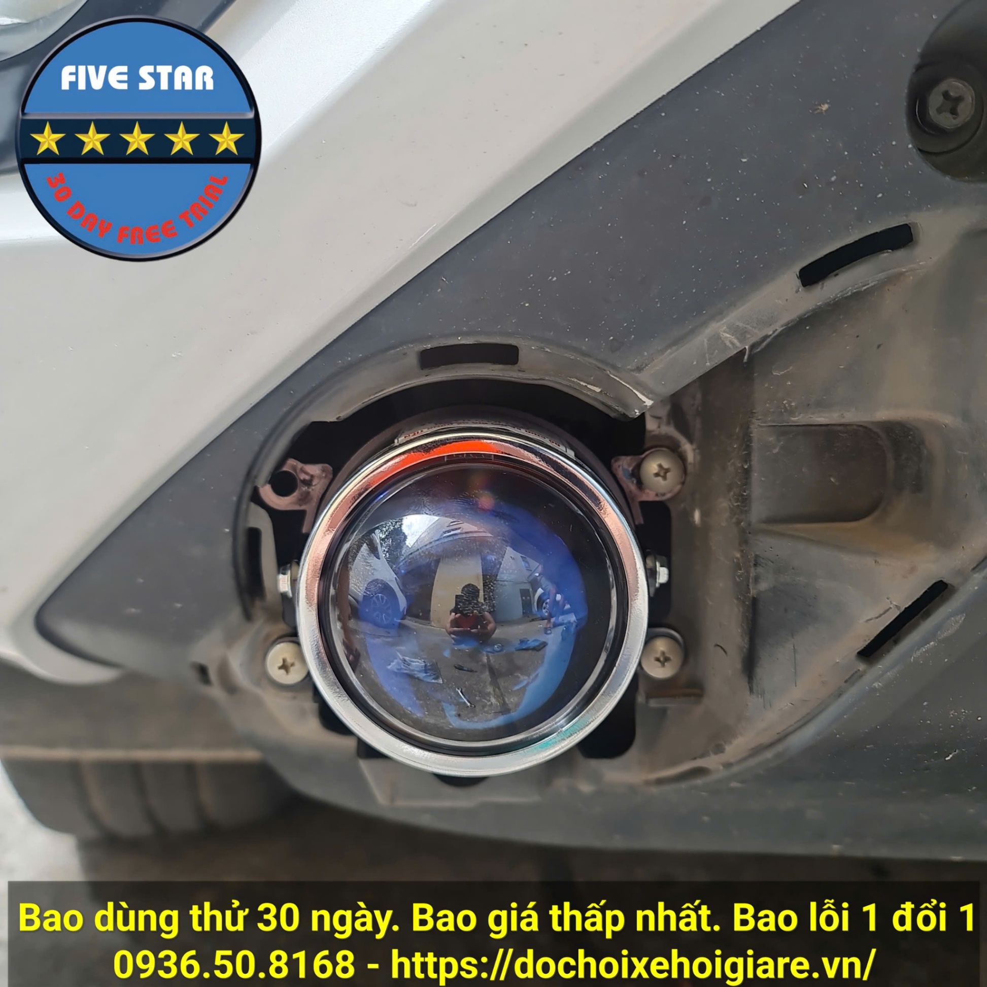 Chuyên độ đèn tăng sáng Mitsubishi Xpander với Bi Xenon Led gầm hai chế độ pha cos