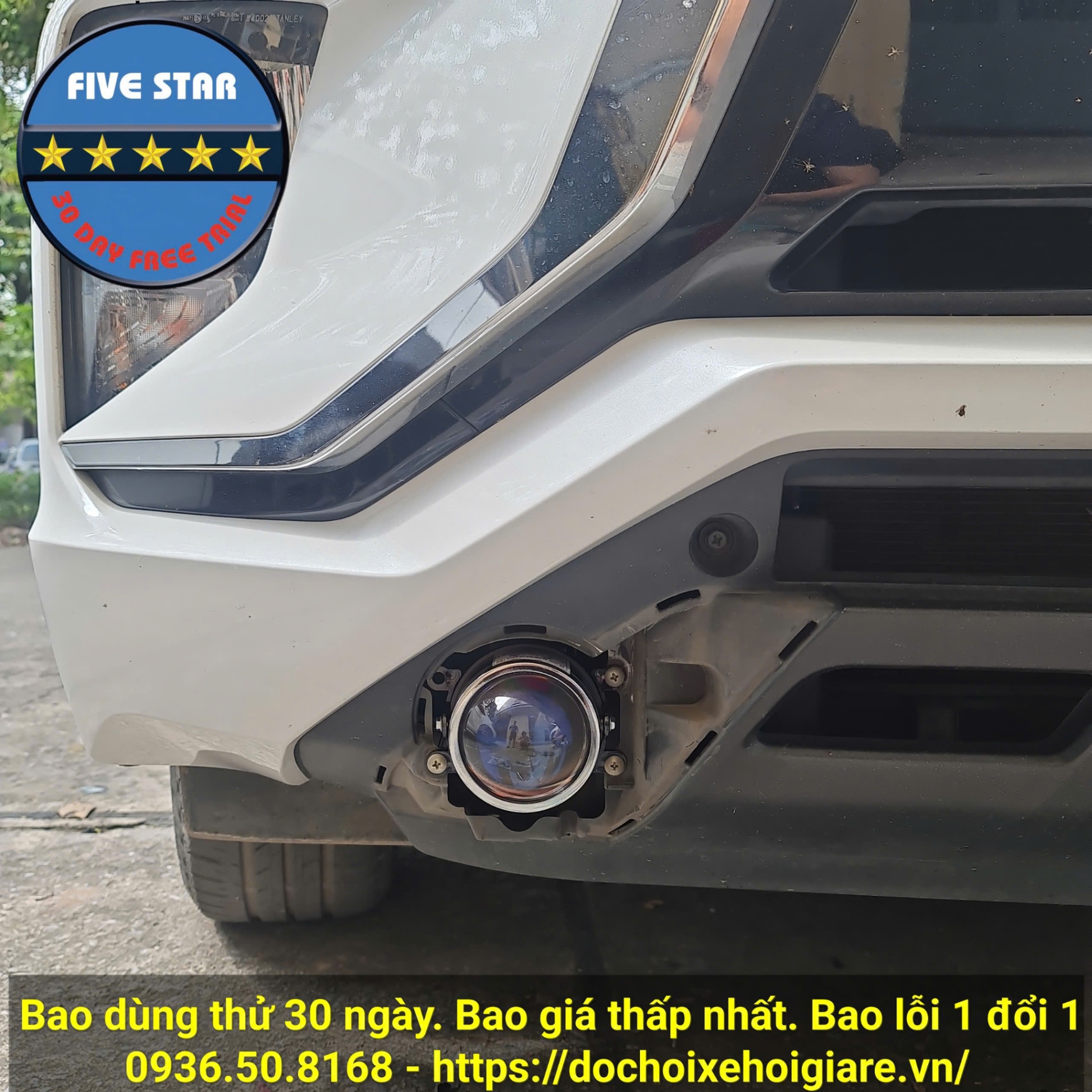 Chuyên độ đèn tăng sáng Mitsubishi Xpander với Bi Xenon Led gầm hai chế độ pha cos