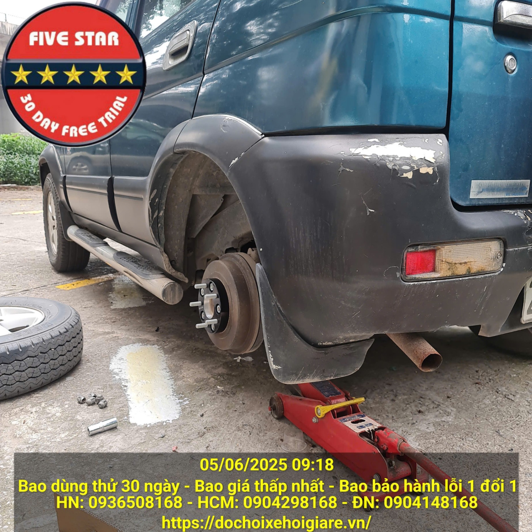 Đệm lốp Daihatsu Terios 1997-2005. Bao dùng thử 30 ngày miễn phí