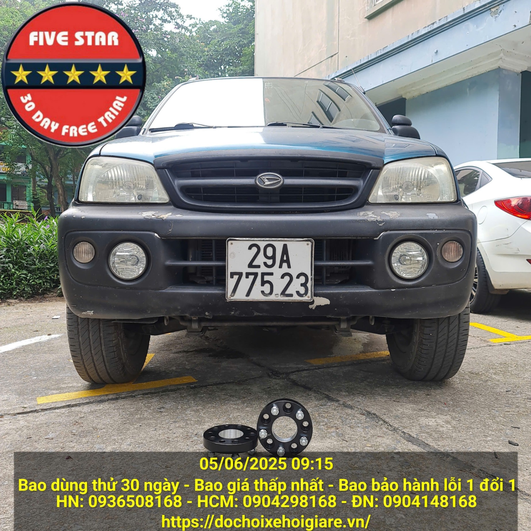 Đệm lốp Daihatsu Terios 1997-2005. Bao dùng thử 30 ngày miễn phí