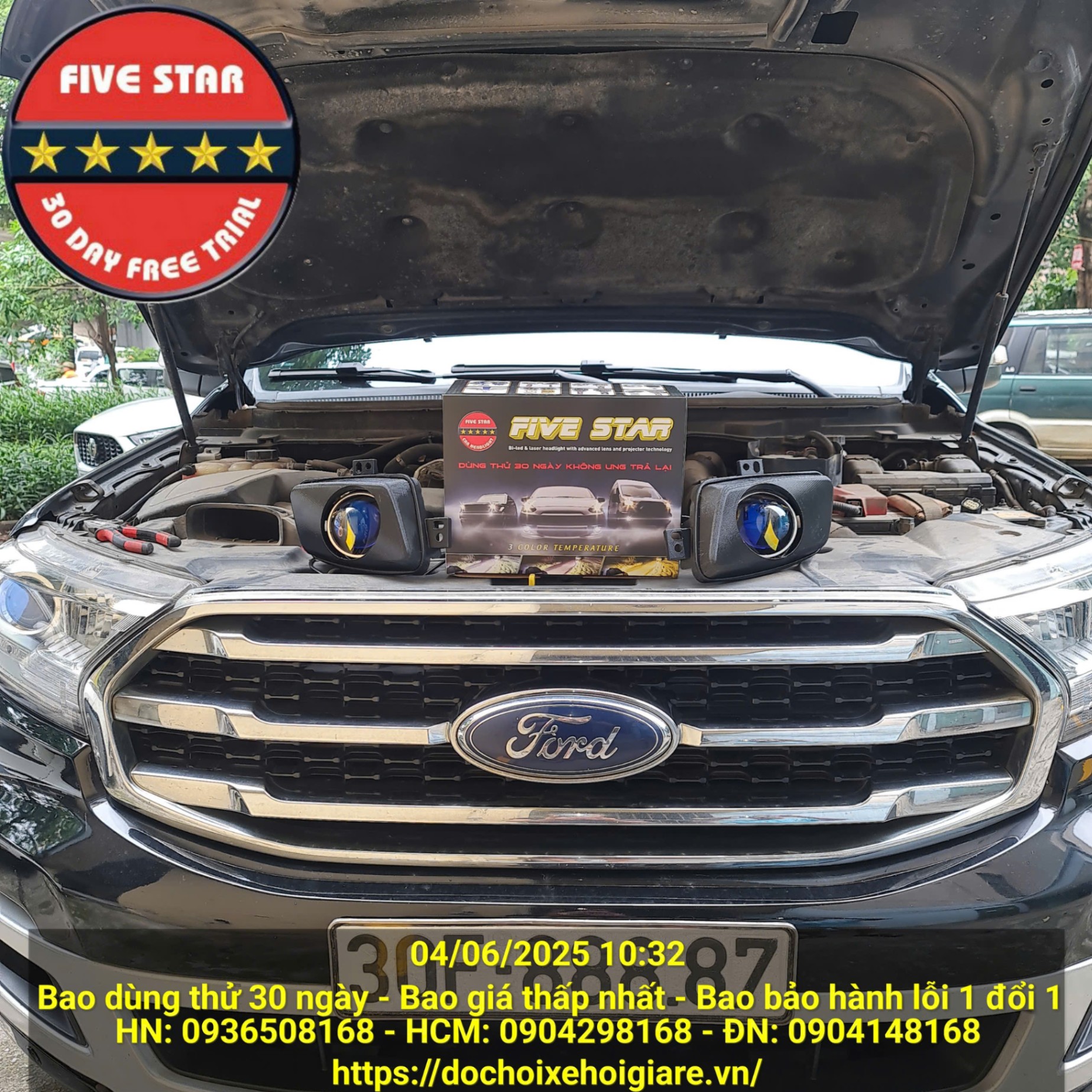 Đèn bi gầm led Ford Everest 2015-2021. Bảo hành 3 năm. Bao giá rẻ nhất. Bao dùng thử 30 ngày