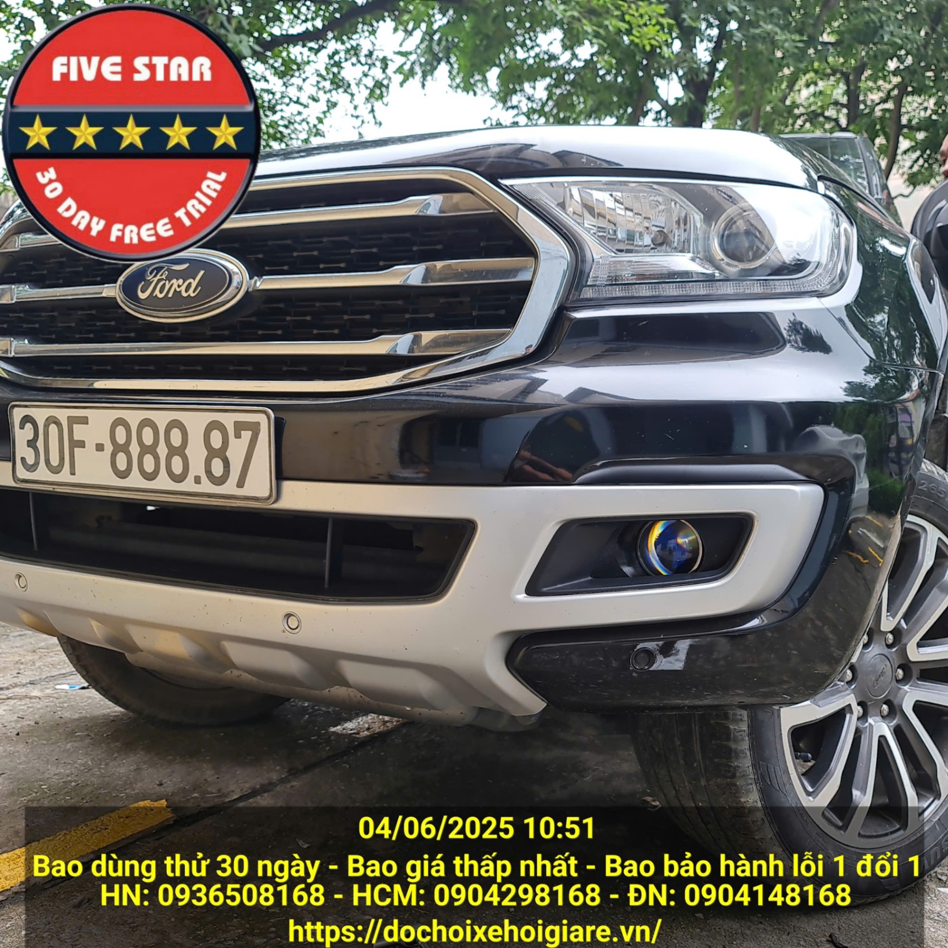 Đèn bi gầm led Ford Everest 2015-2021. Bảo hành 3 năm. Bao giá rẻ nhất. Bao dùng thử 30 ngày