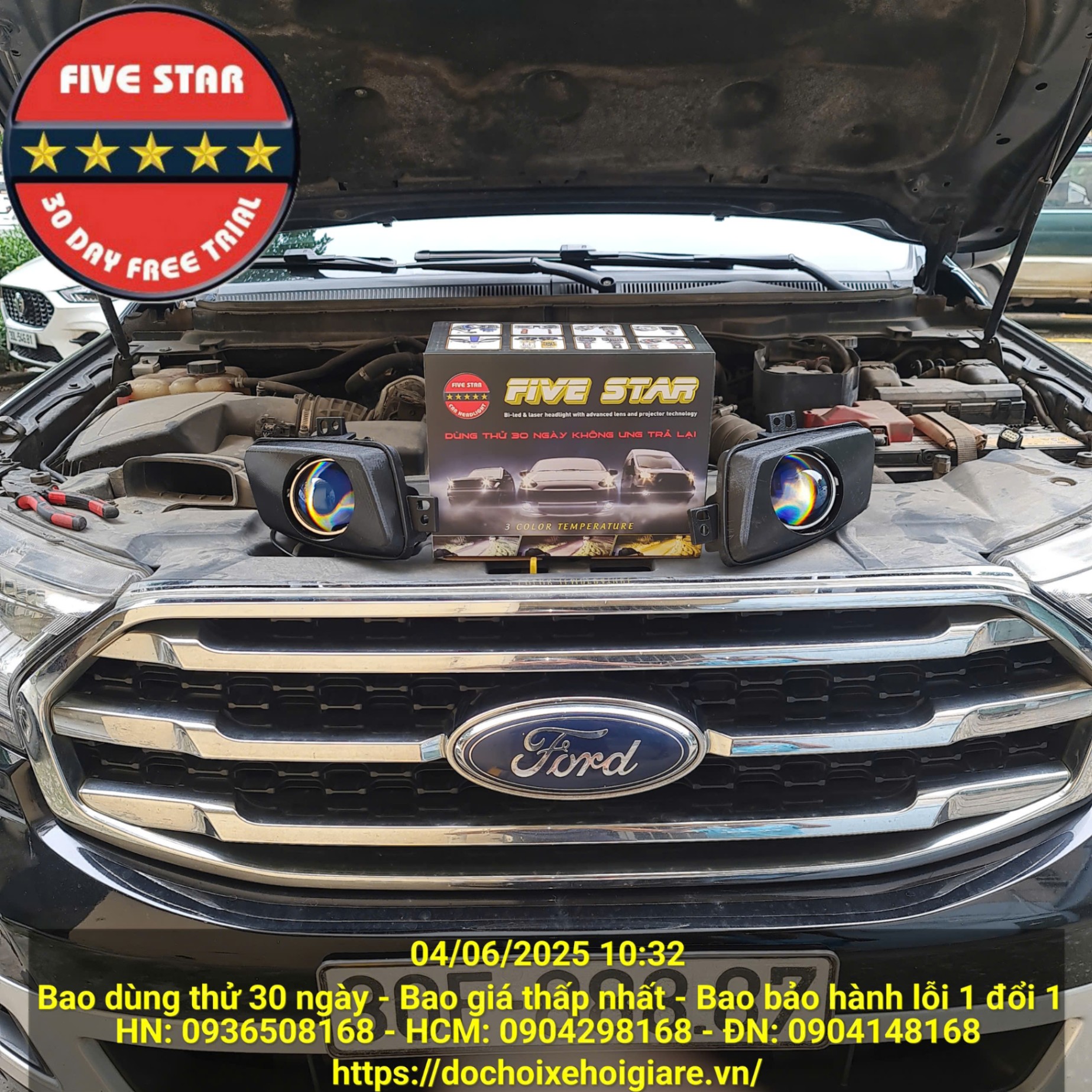 Đèn bi gầm led Ford Everest 2015-2021. Bảo hành 3 năm. Bao giá rẻ nhất. Bao dùng thử 30 ngày