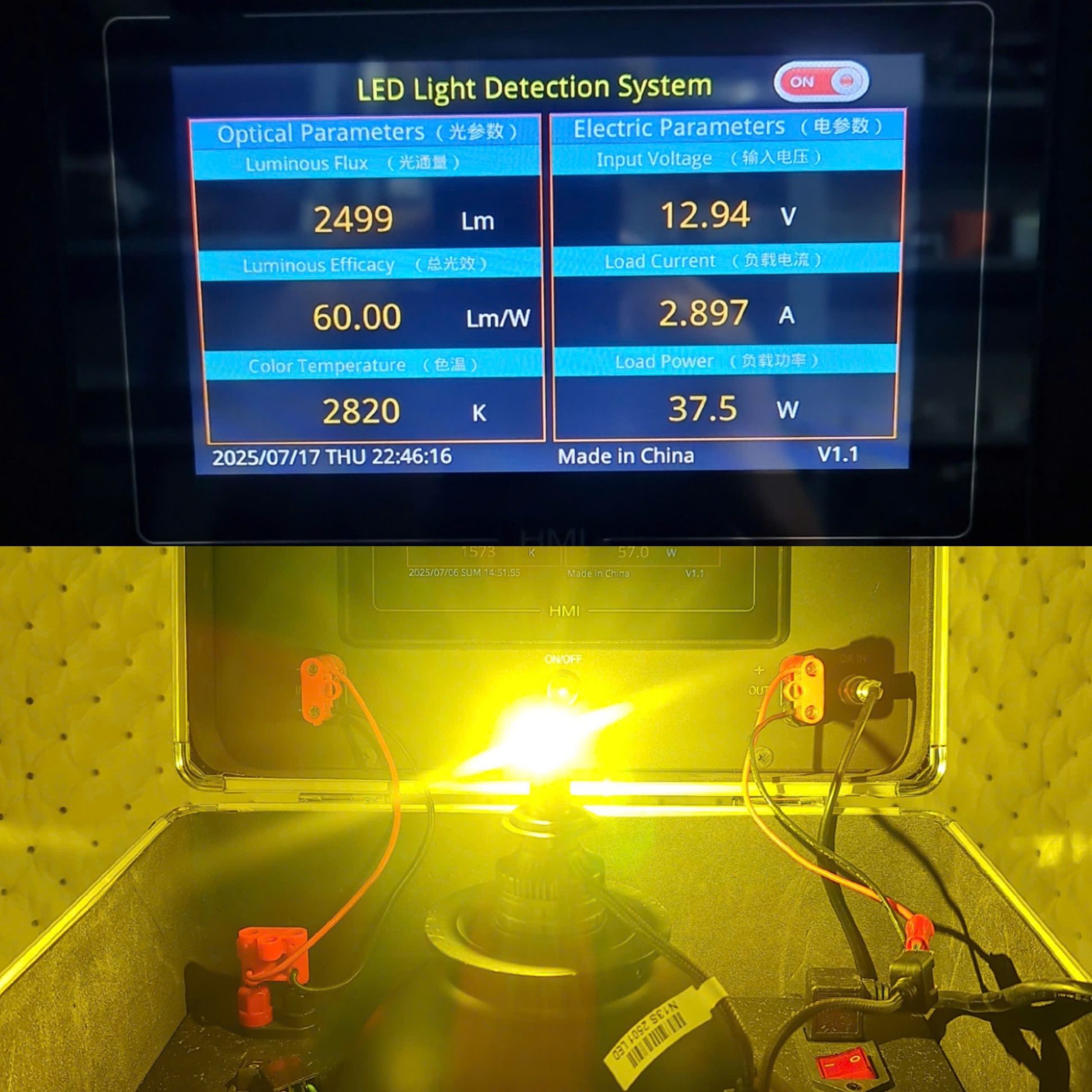 Đèn LED Pha H1 3 Màu FIVE STAR CSP3570 – 40W, 2 Ống Đồng, Siêu Sáng, BH 3 Năm