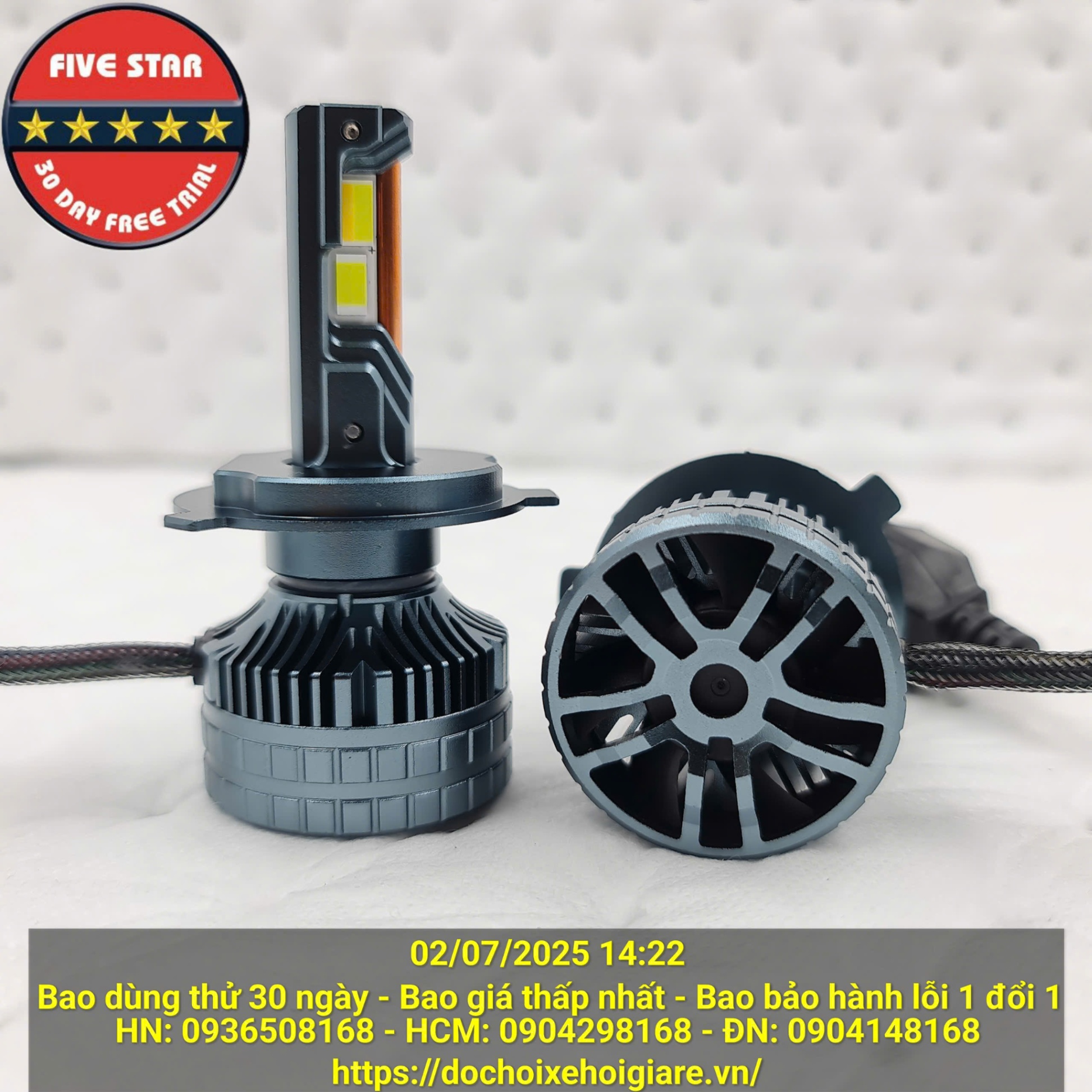 Đèn LED Pha 3 Màu Five Star 120W 3 Ống Đồng BH 3 Năm Dùng Thử 30 Ngày