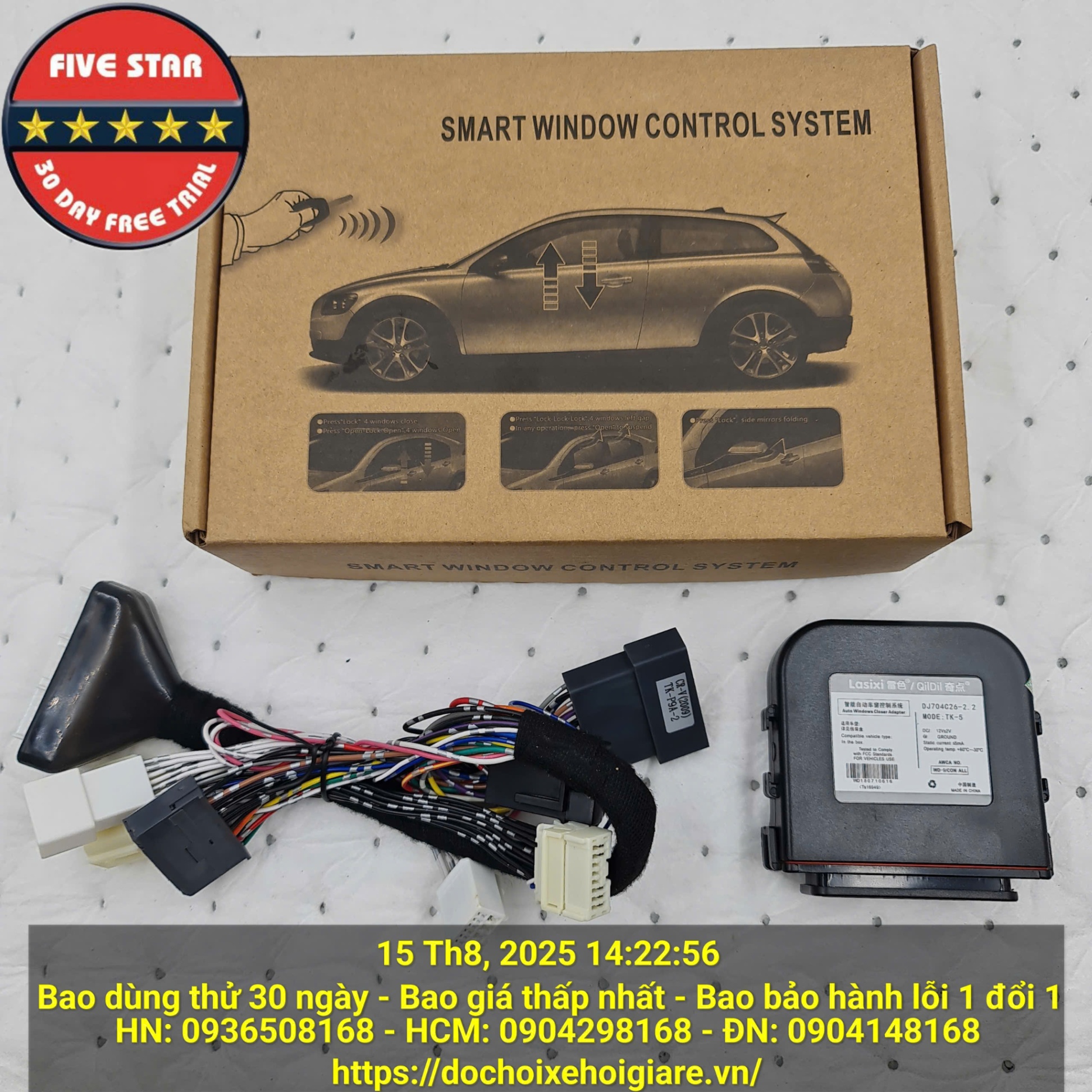 Bộ Gập Gương Lên Kính Tự Động Honda CRV, Brio - Lắp Đặt Cắm Giắc Zin, Auto 1 Chạm