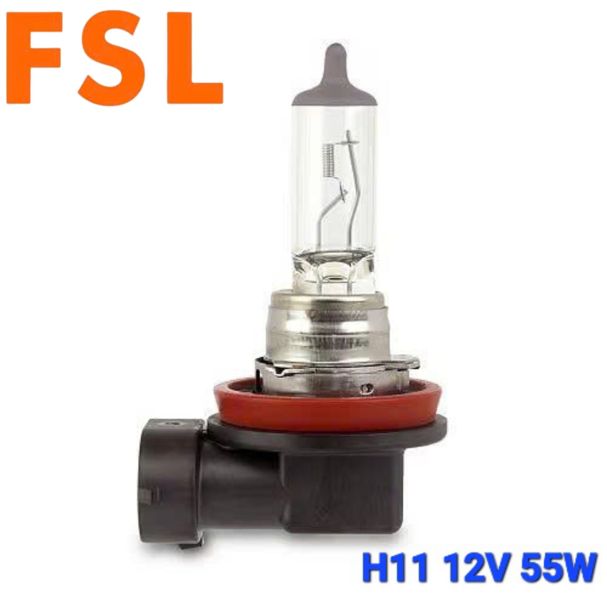 Bóng Đèn Pha Gầm Ô Tô Halogen 1 Màu FSL 12V H1 H3 H4 H7 H8 H9 H10 H11 H15 H16 9005 9006 9012 880 881