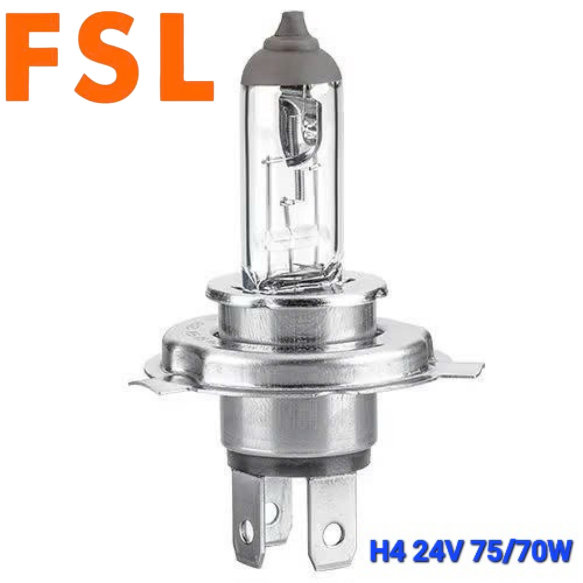 Bóng Đèn Pha Gầm Ô Tô Halogen 1 Màu FSL 24V 70W H1 H3 H4 H7