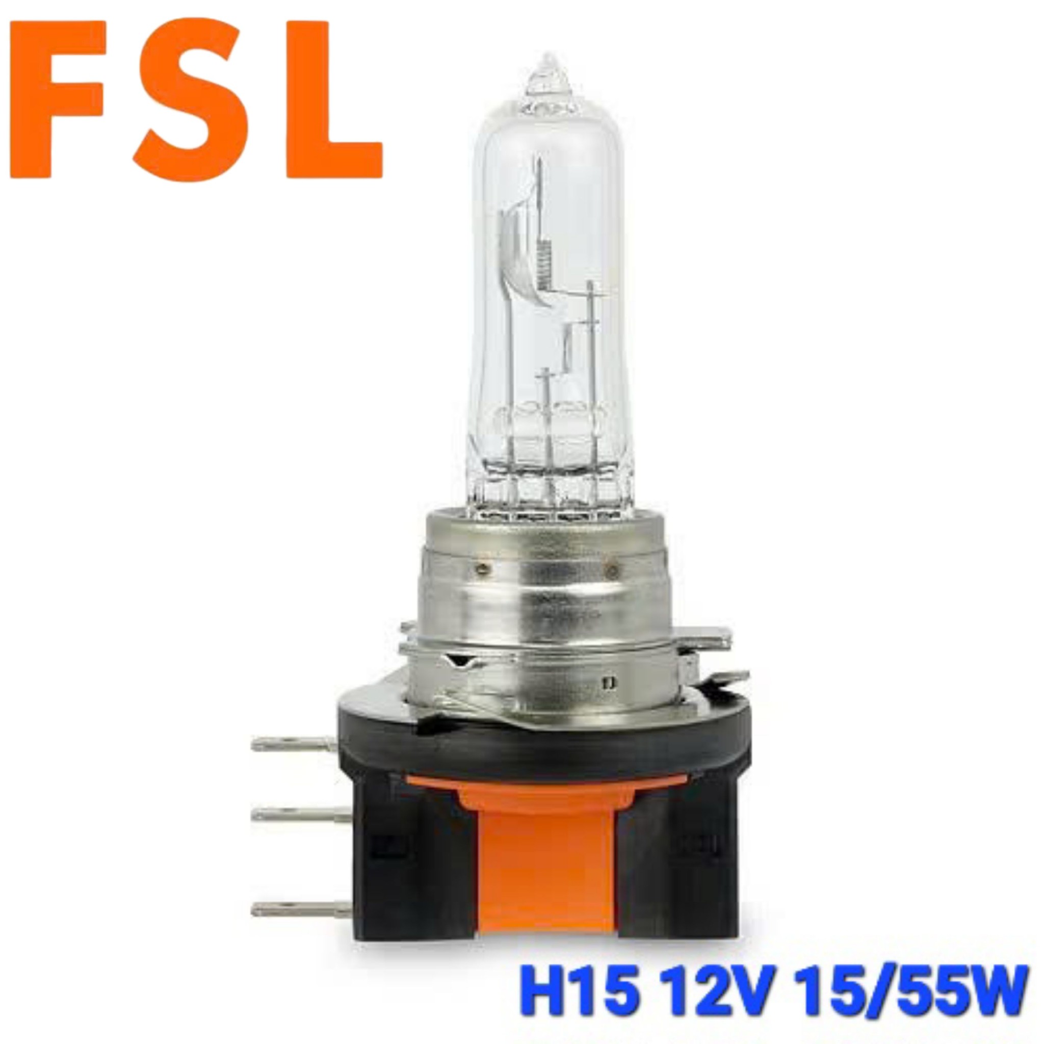 Bóng Đèn Pha Gầm Ô Tô Halogen 1 Màu FSL 12V H1 H3 H4 H7 H8 H9 H10 H11 H15 H16 9005 9006 9012 880 881