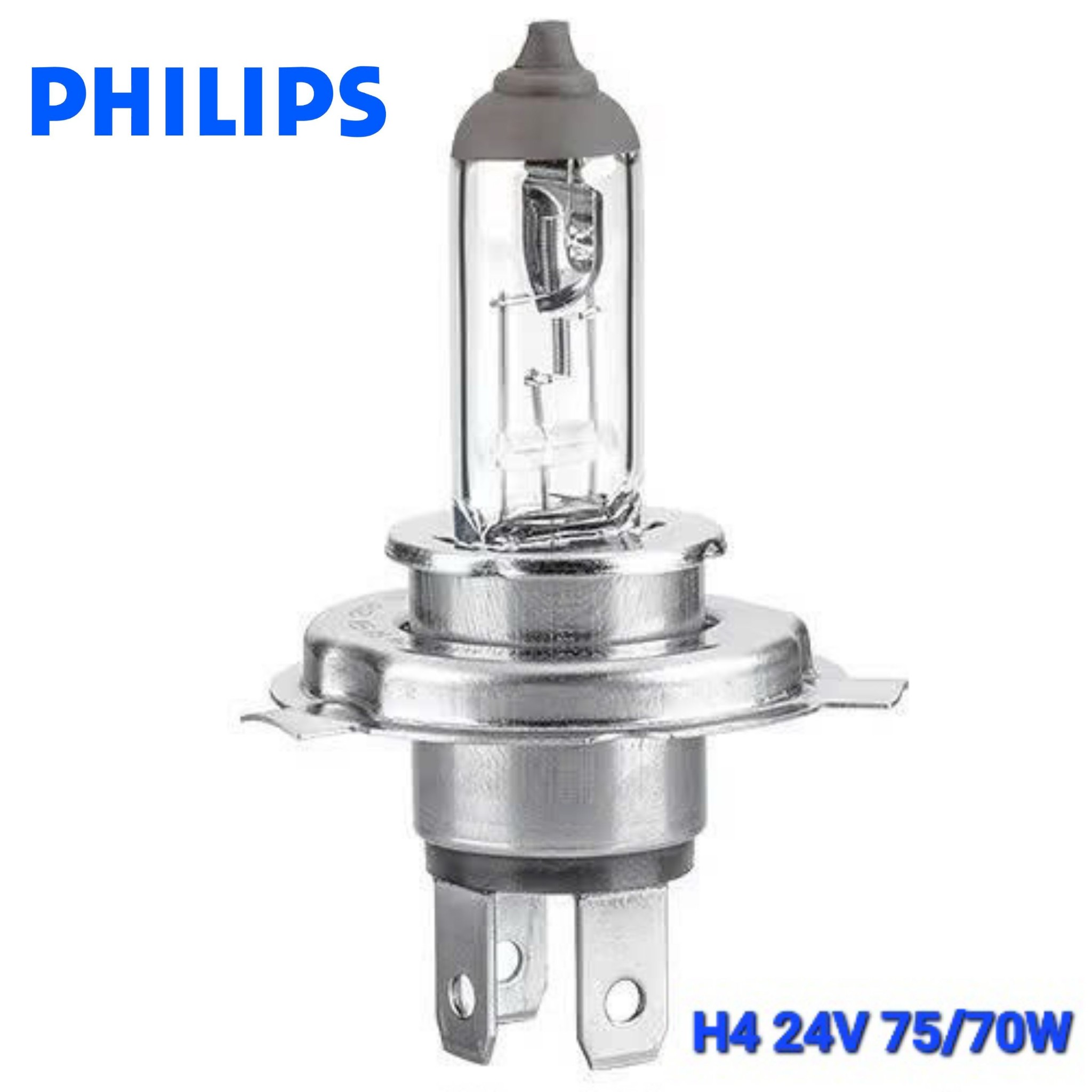 Bóng Đèn Pha Gầm Ô tô Halogen 1 Màu PHILIPS 24V 70W H1 H3 H4 H7