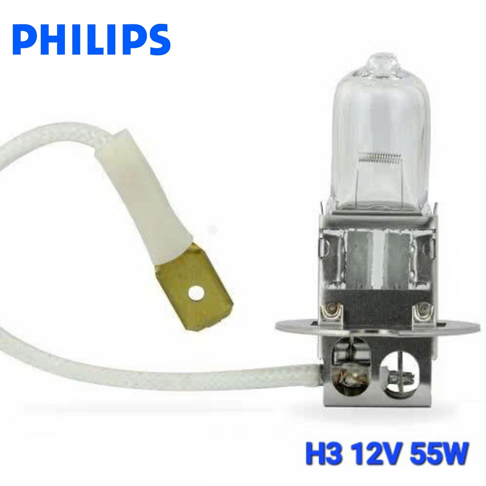 Bóng Đèn Pha Gầm Ô Tô Halogen 1 Màu PHILIPS 12V H1 H3 H4 H7 H8 H9 H10 H11 H15 H16 9005 9006 9012 880 881