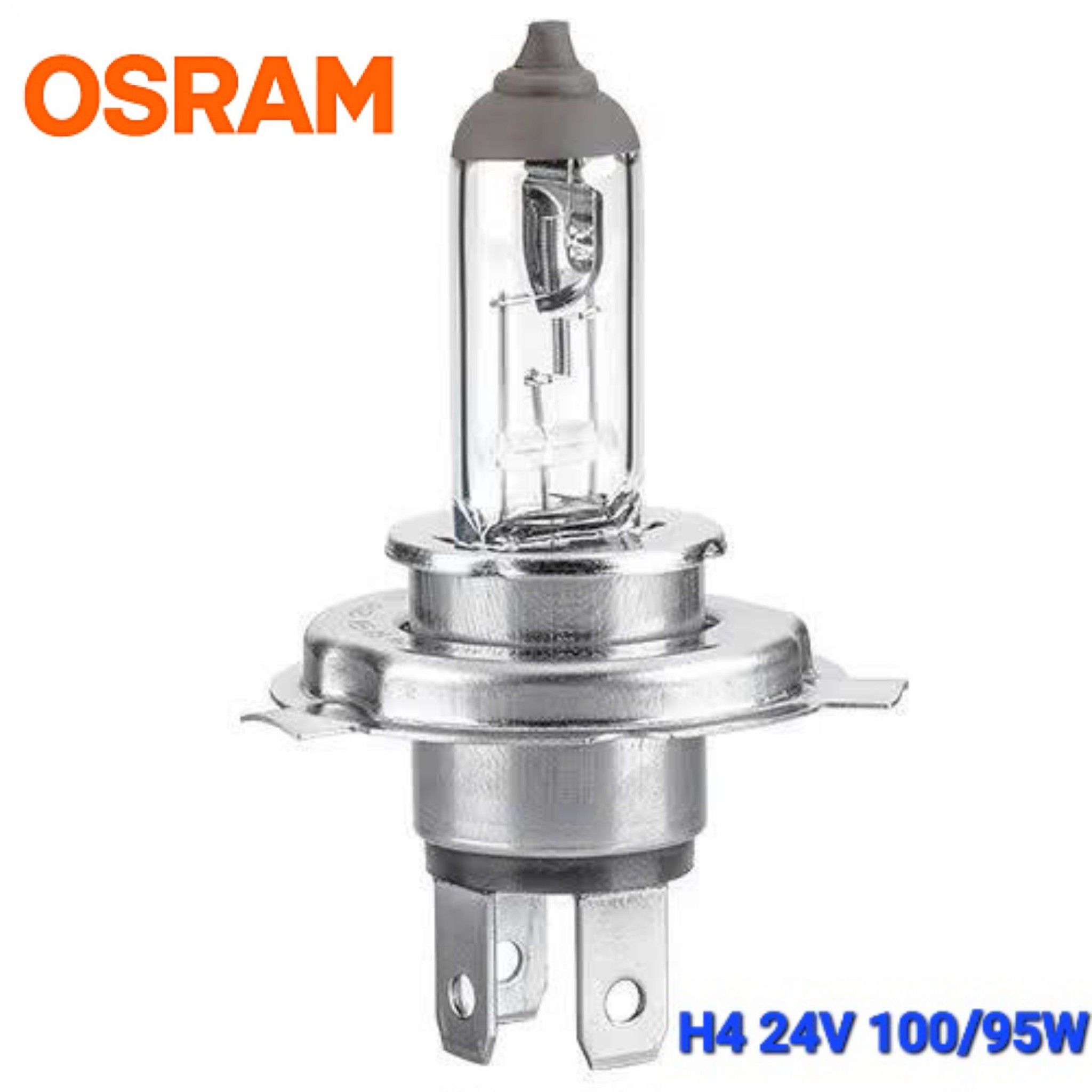Bóng Đèn Pha Gầm Ô Tô Halogen 1 Màu OSRAM 24V 100W H1 H3 H4 H7